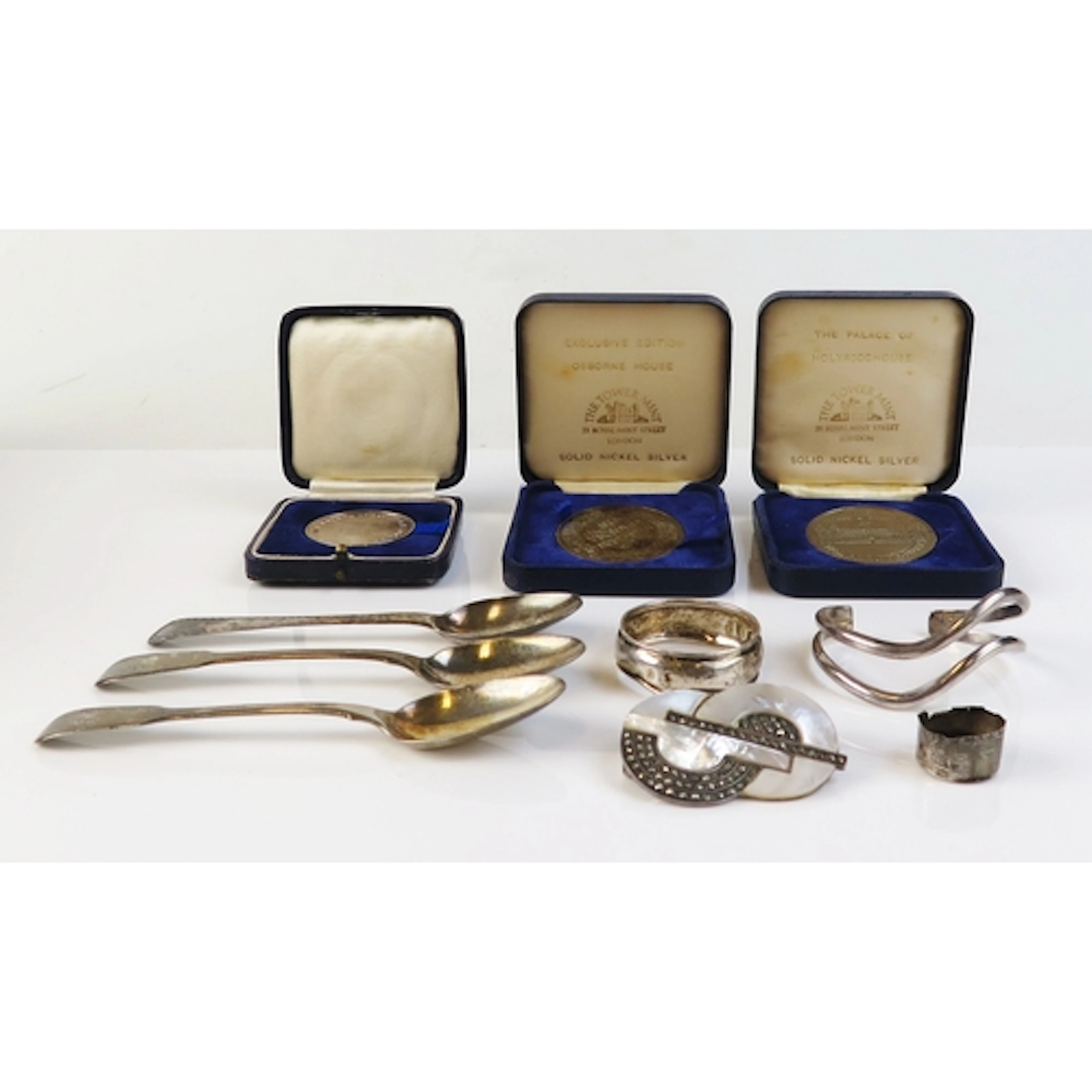 A mixed collection of silverwares, various makers and dates ...