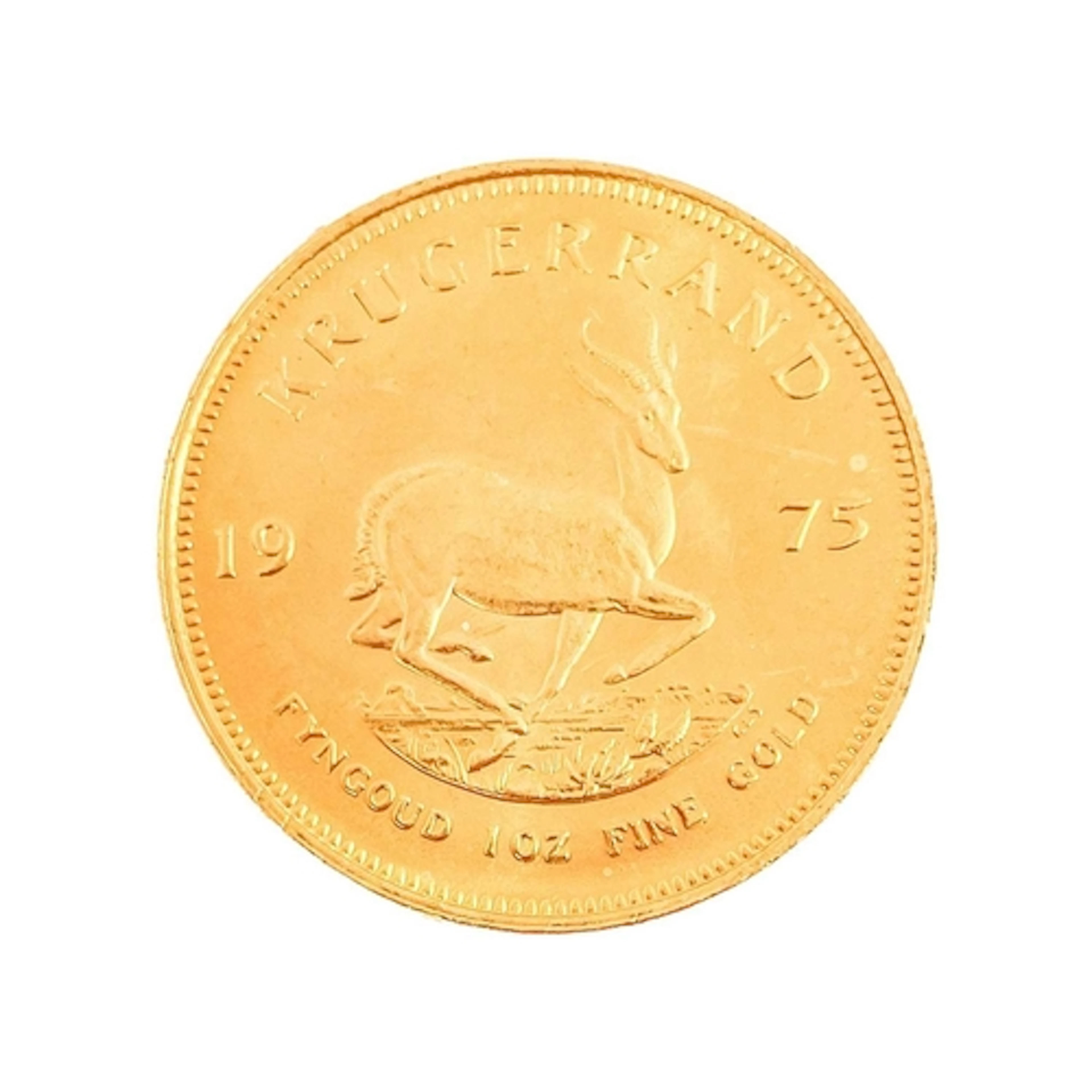 1975 Gold full Krugerrand. 1975 gold full Krugerrand in ef c...