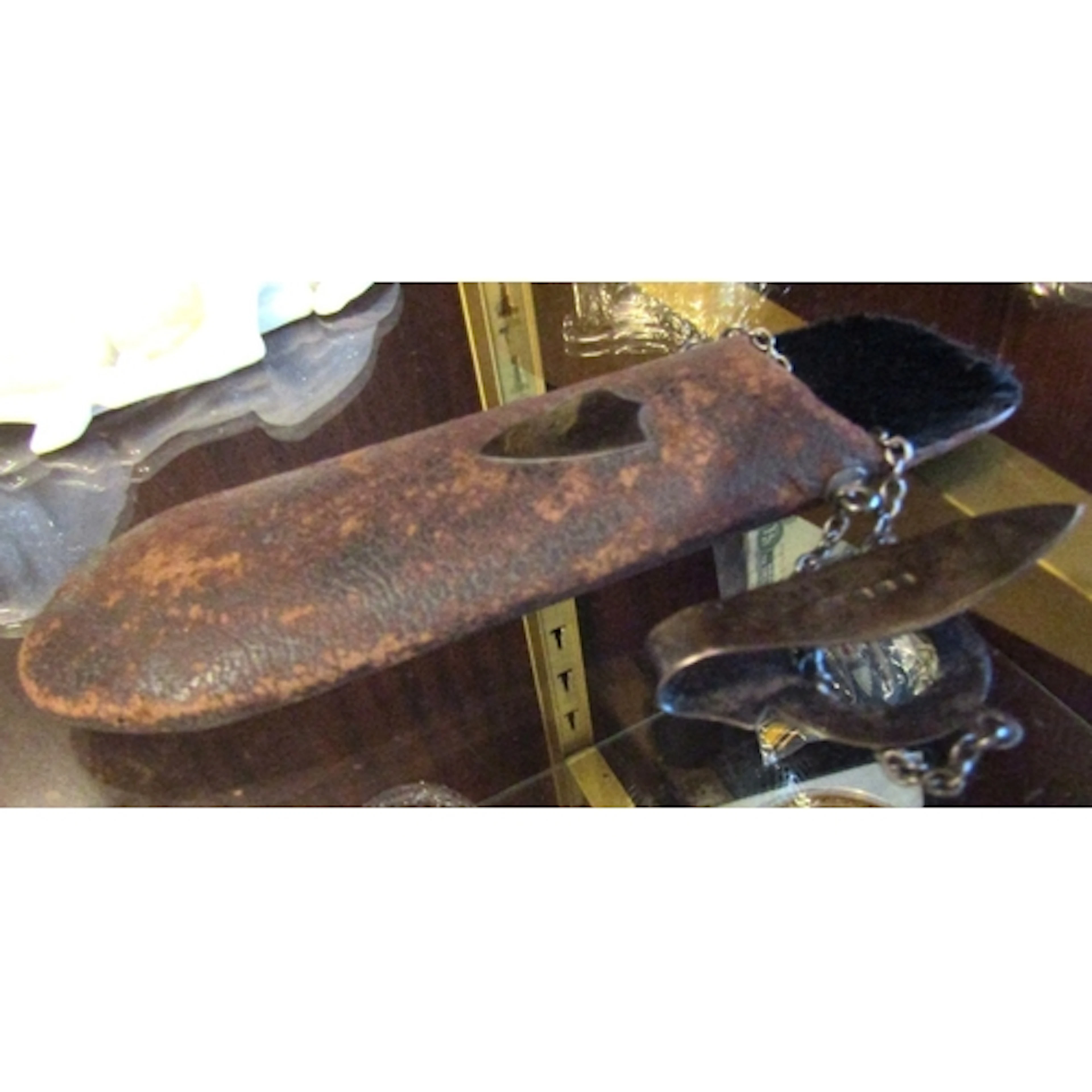 Victorian Silver Mounted Leather Spectacle Satchel with Carr...