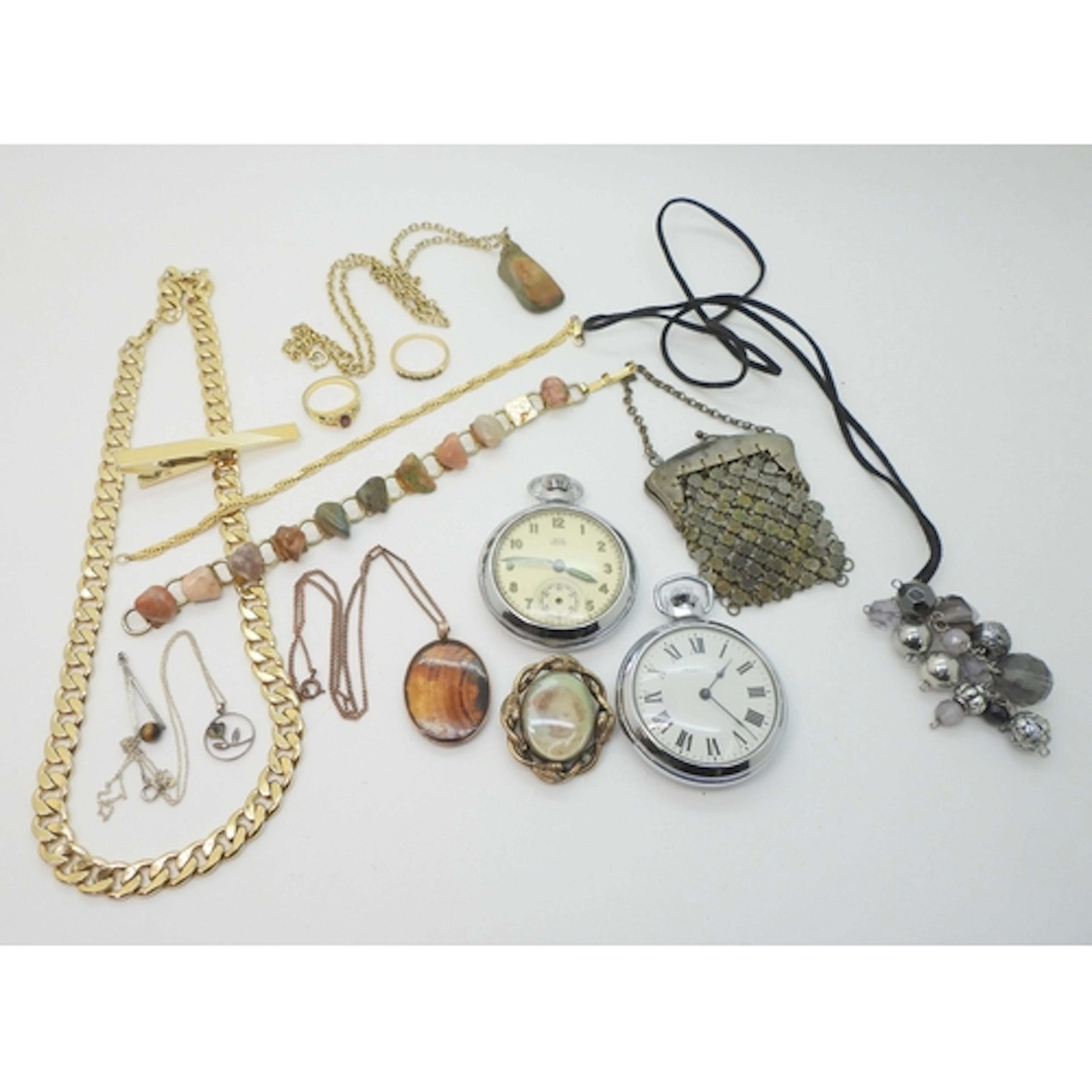 A Chrome plated Smiths Empire pocket watch together with a c...