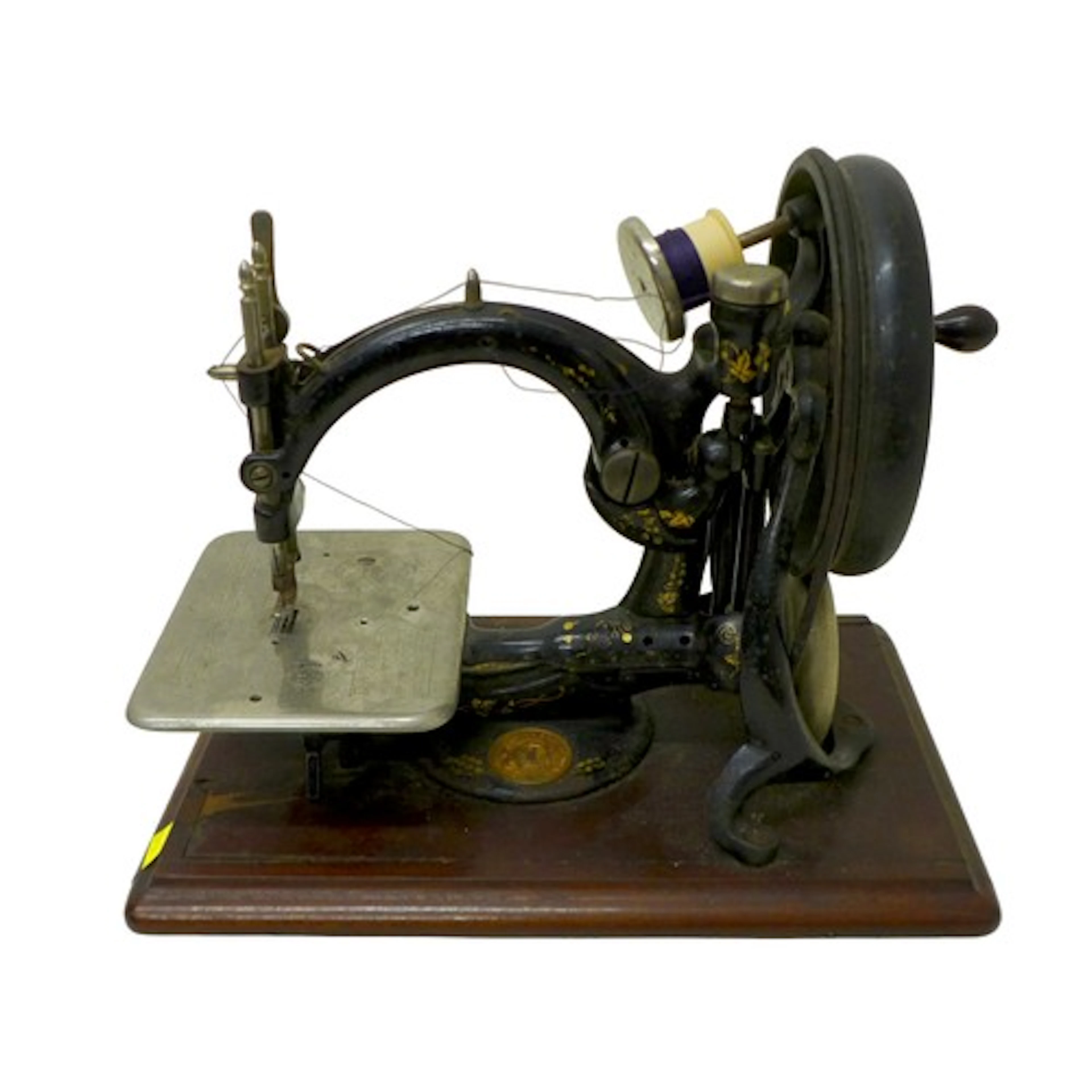 A Victorian Willcox & Gibbs bow arm sewing machine, New York...