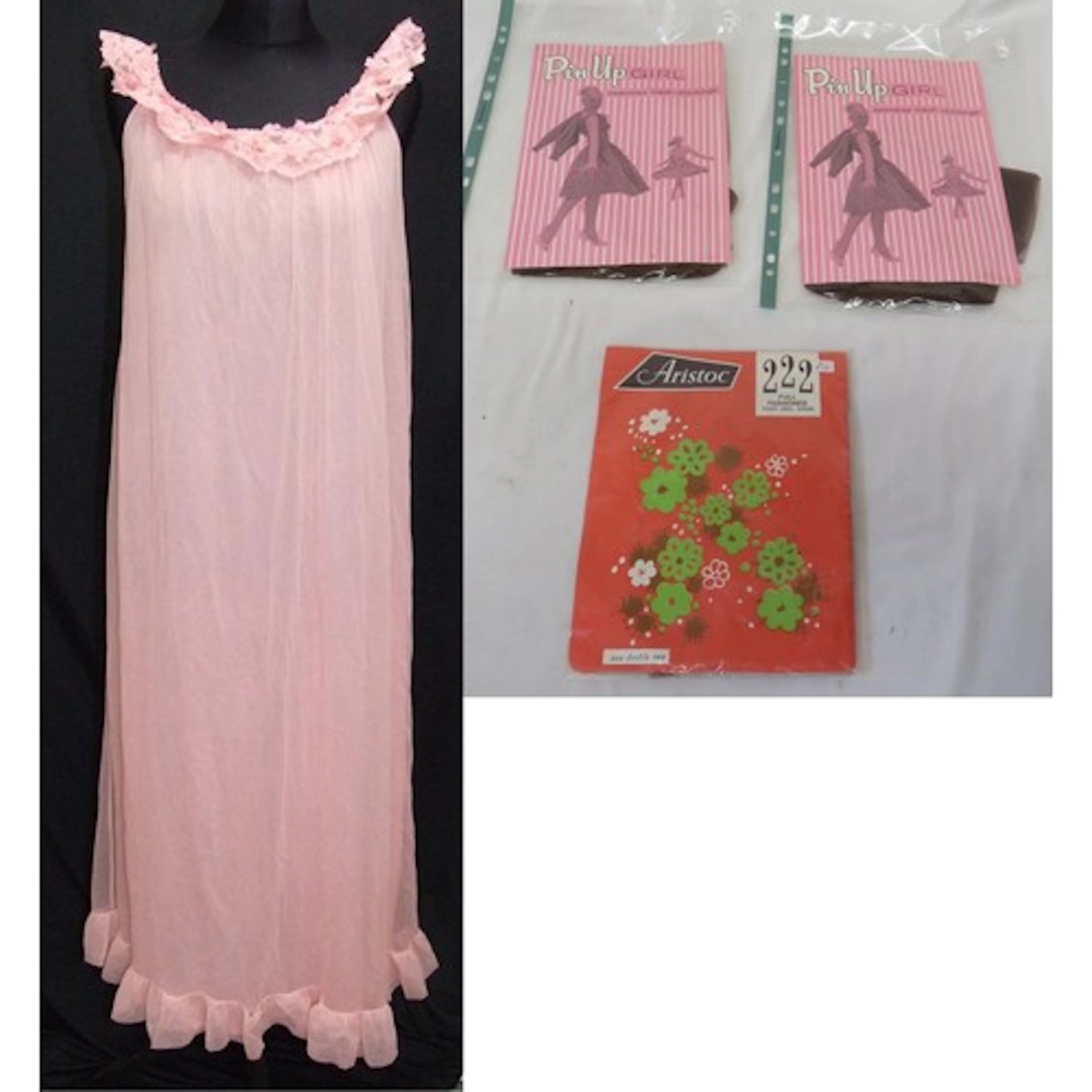 David Nieper Negligee, 2 Pairs Pin Up Girl Stockings & Arist...