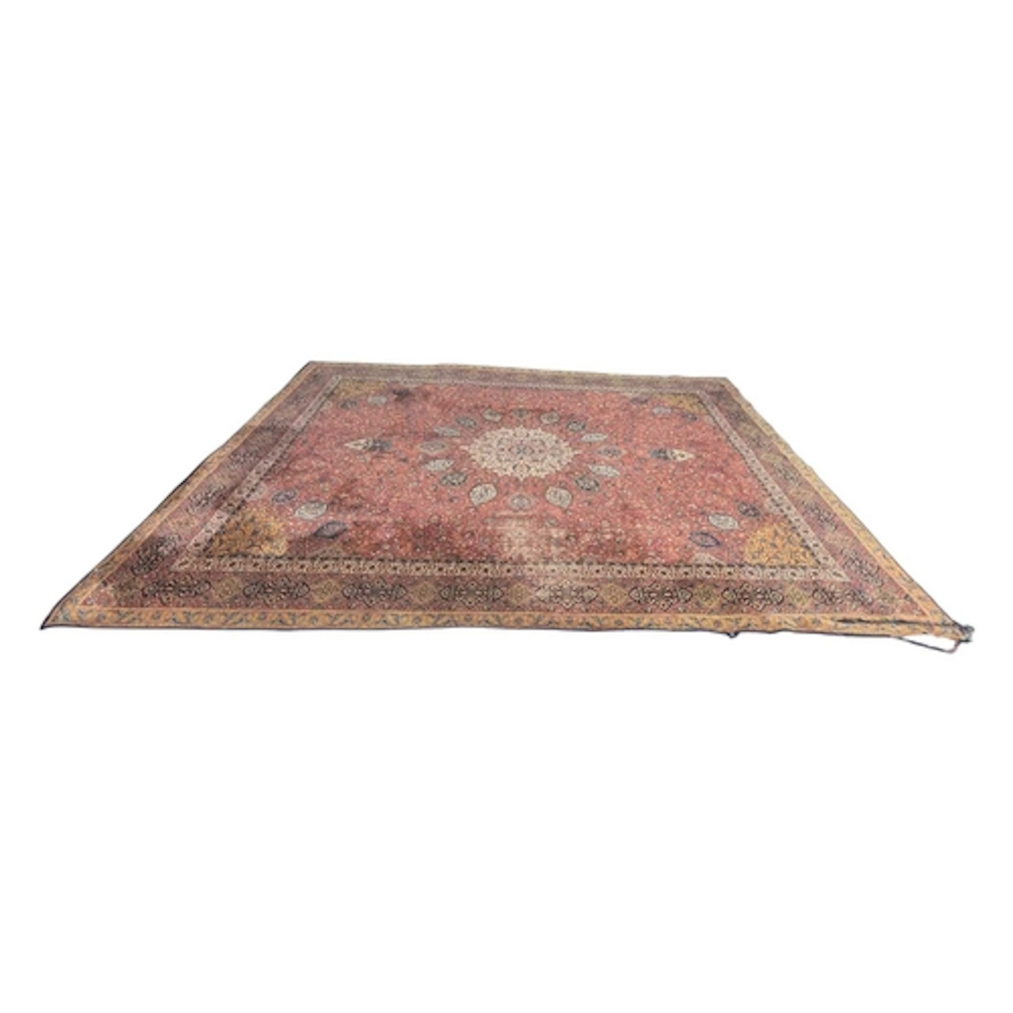 A large Persian British made Victorian woollen floor carpet ...