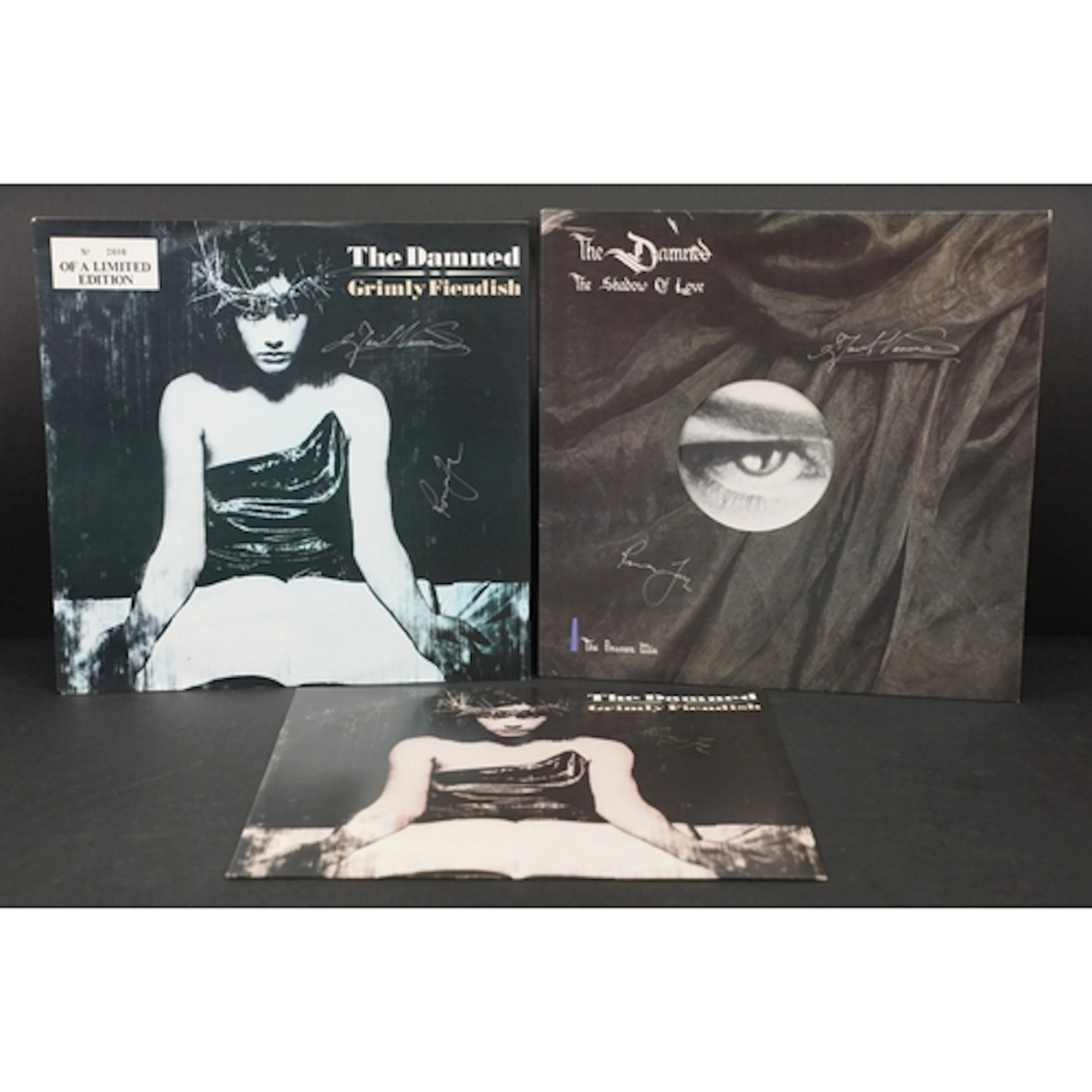 Vinyl / Autographs - 3 The Damned signed 12” singles to incl...
