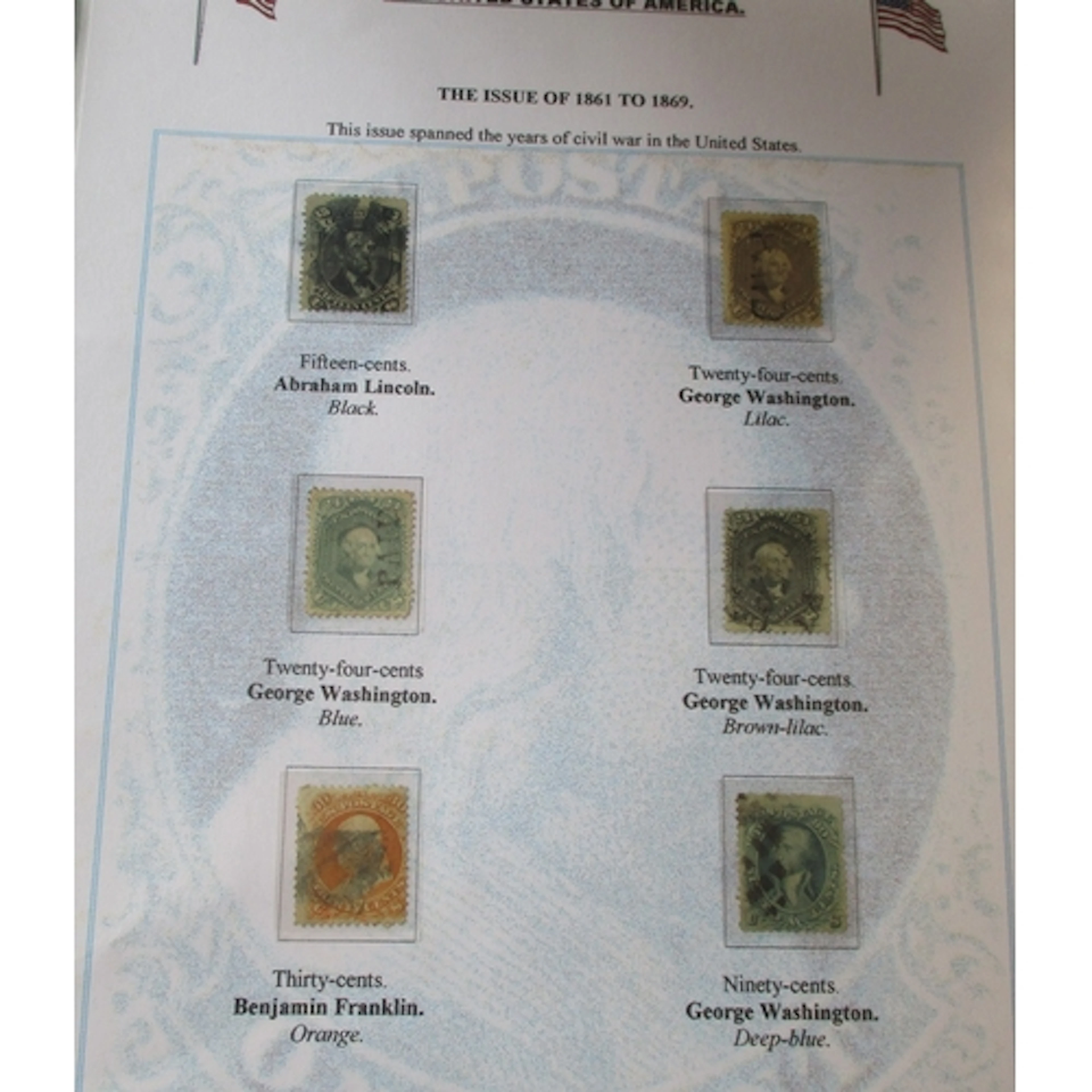 United States of America. M/U, coln in 1 ring binder incl 18...