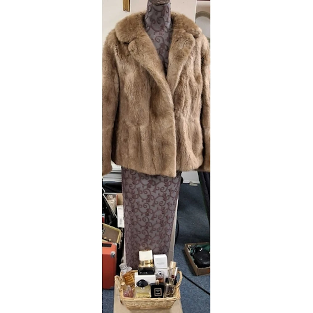 SELECTION OF DESIGNER AND OTHER PERFUMES AND FUR COAT, to in...