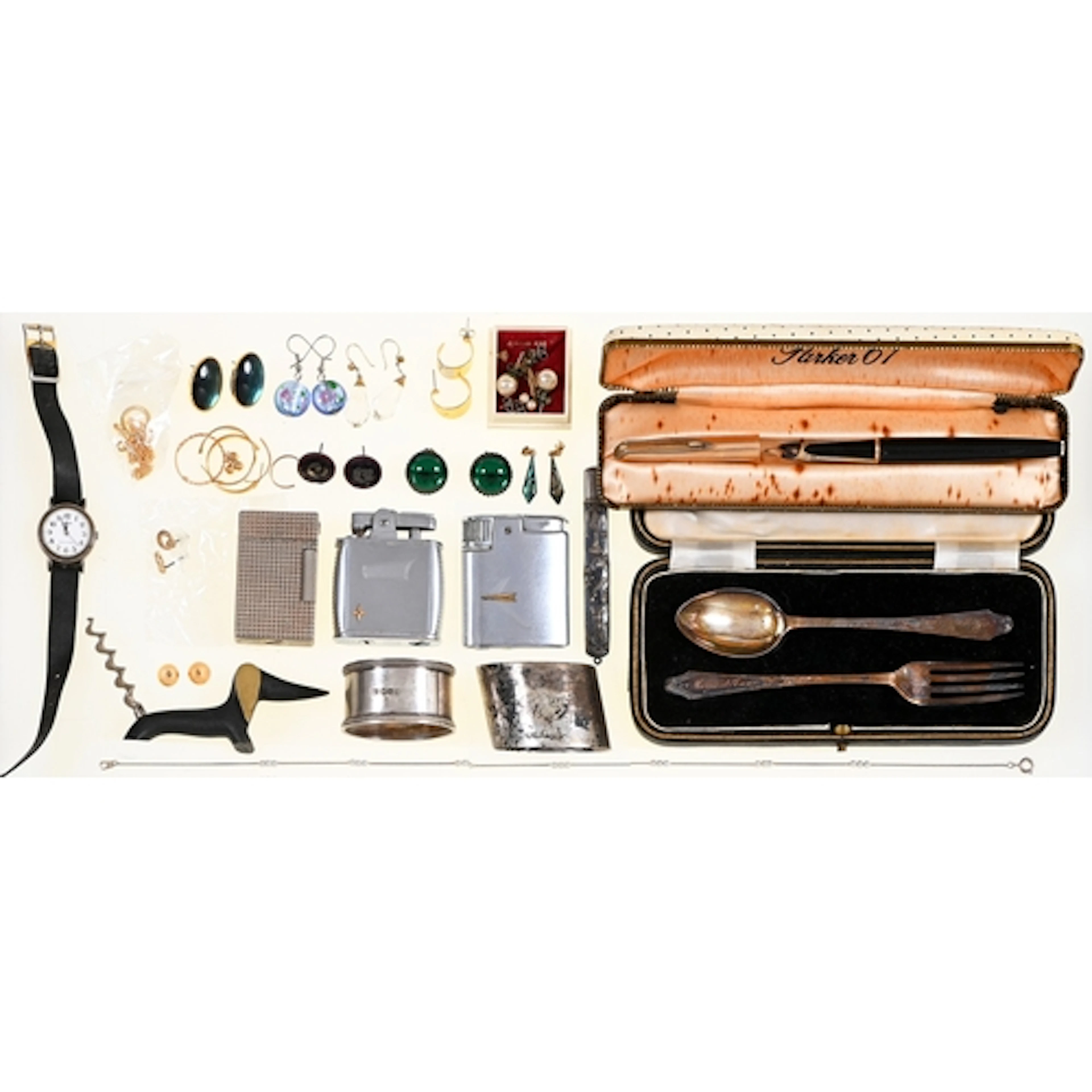 Miscellaneous costume jewellery and silver articles, includi...