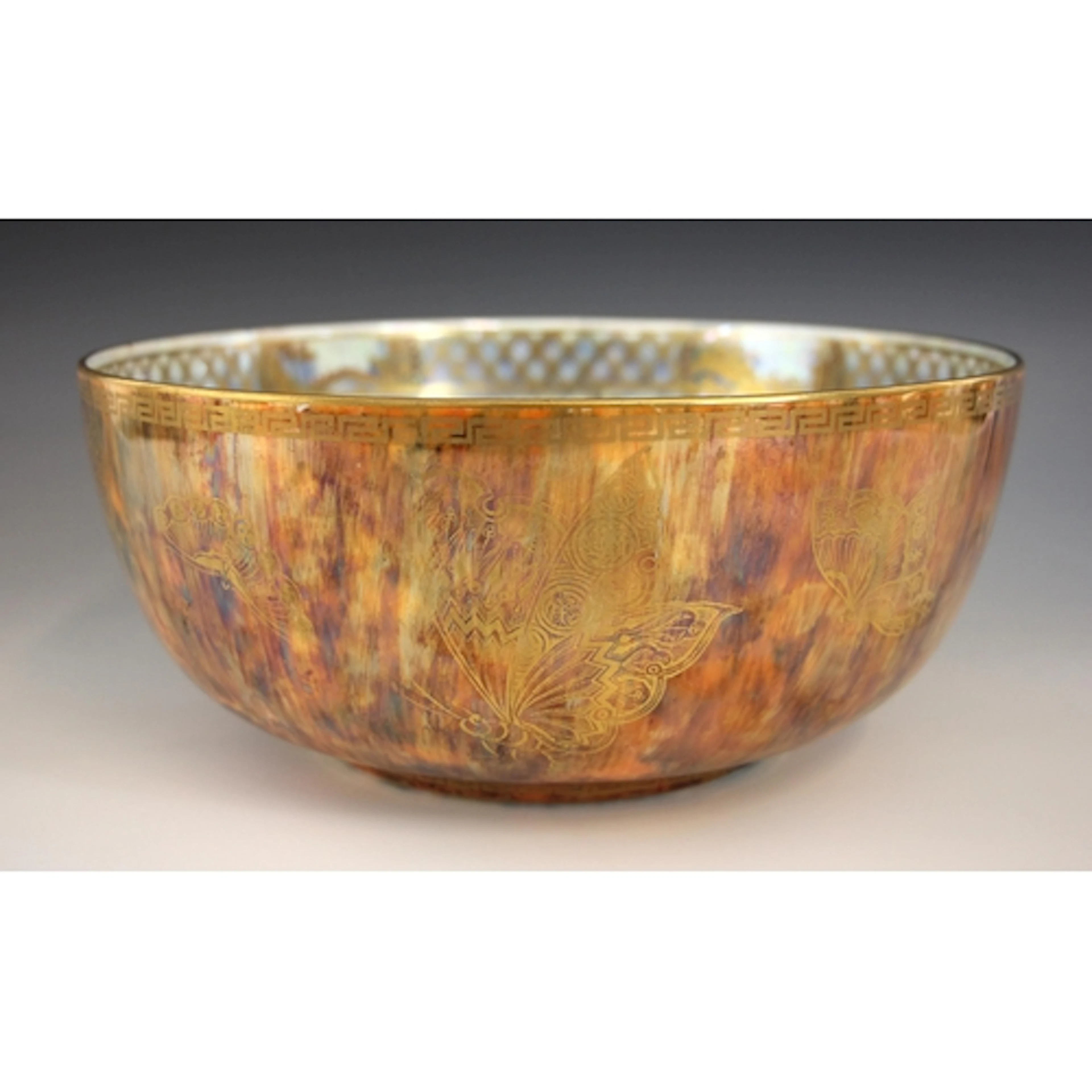 A Wedgwood Butterfly lustre bowl designed by Daisy Makeig-Jo...