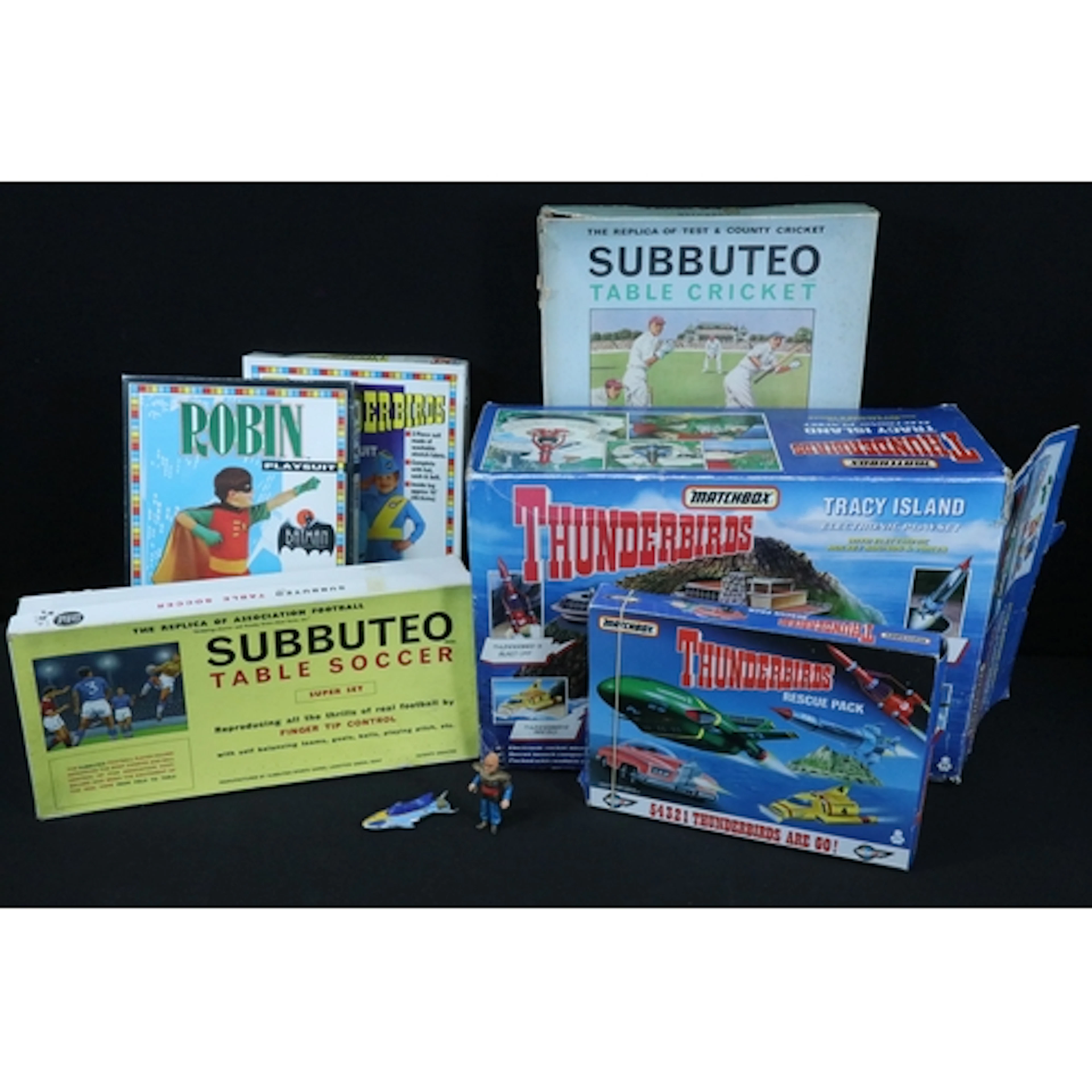 Six boxed toys & games sets to include Subbuteo 'Super Set',...