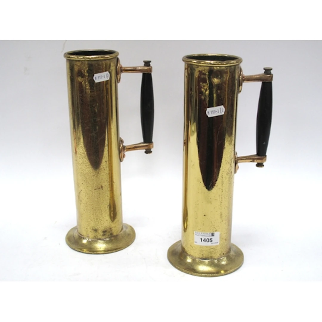 A pair of antique maritime salinometer test pots, used to me...