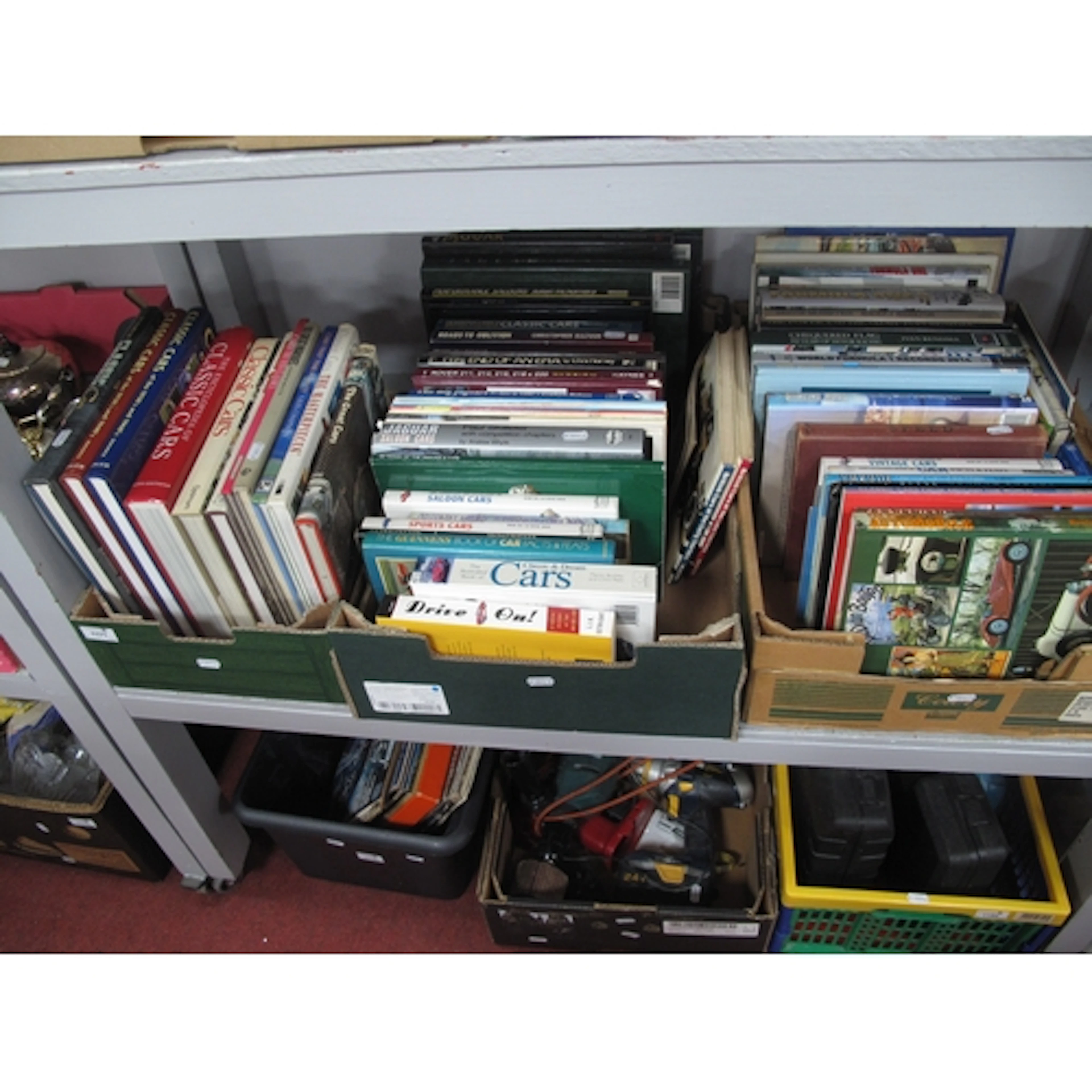 Motoring and automotive books, comprising an extensive selec...