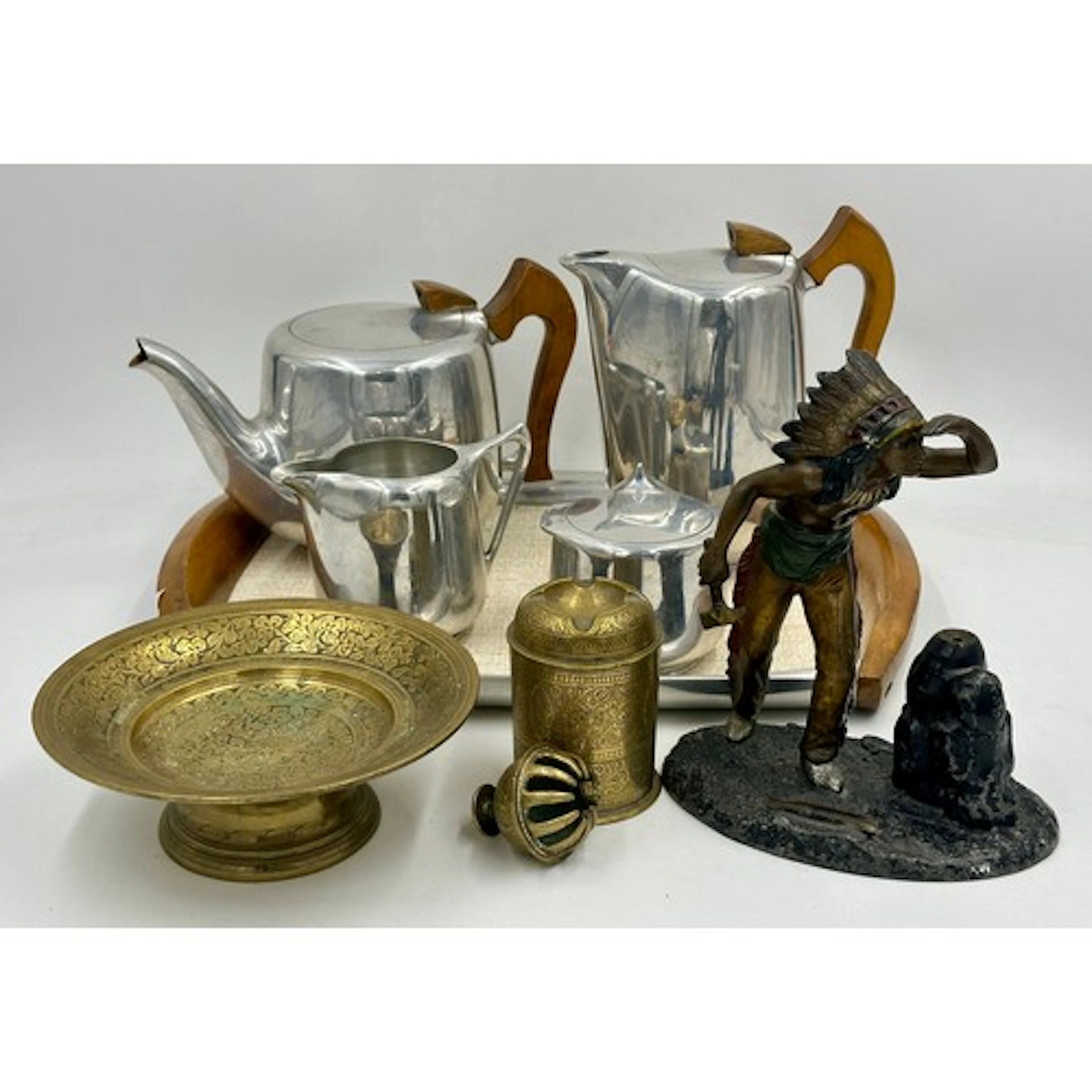 A miscellany to include Picquot Ware tea and coffee service ...