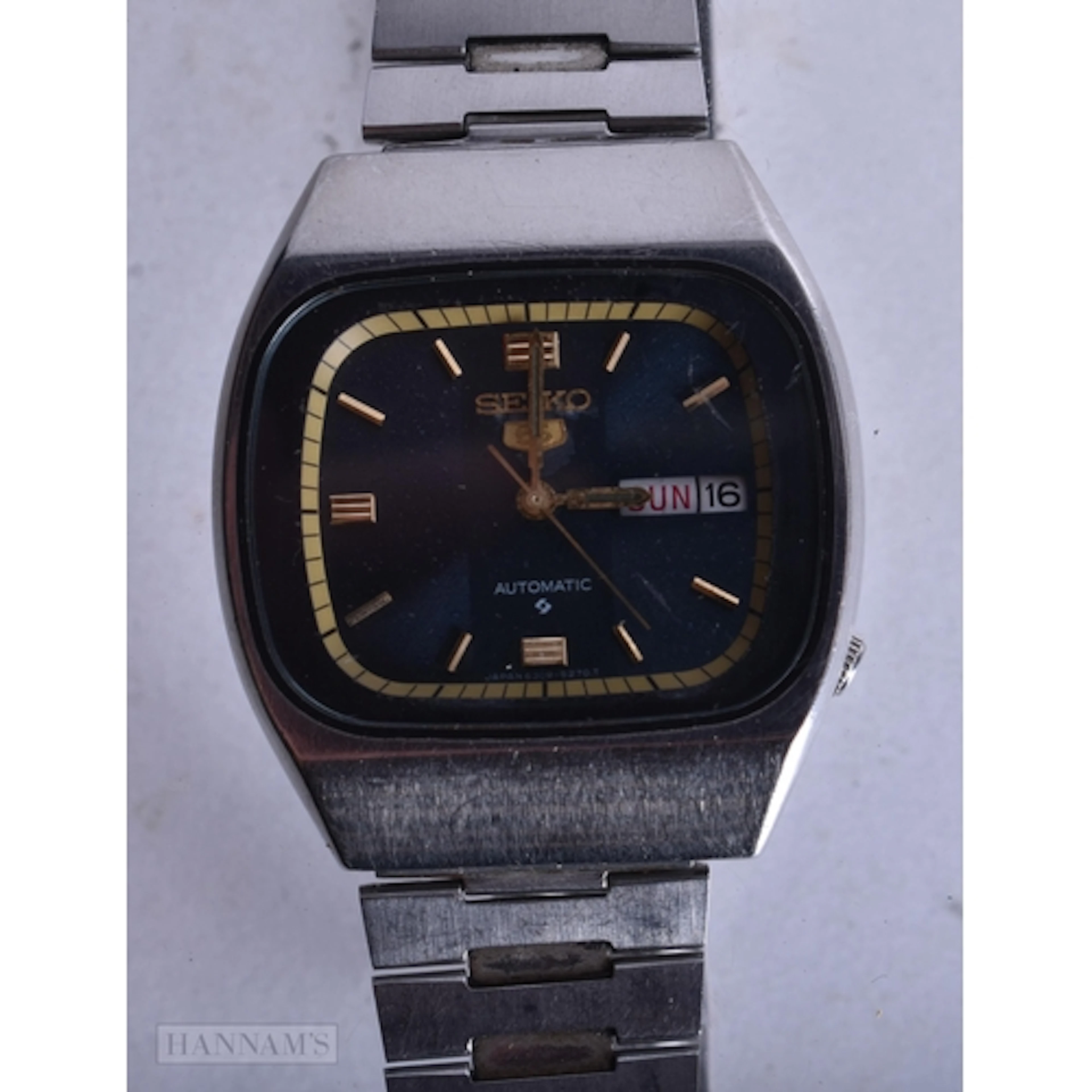 Seiko TV Dial Automatic Watch Working. 3.5 cm wide.