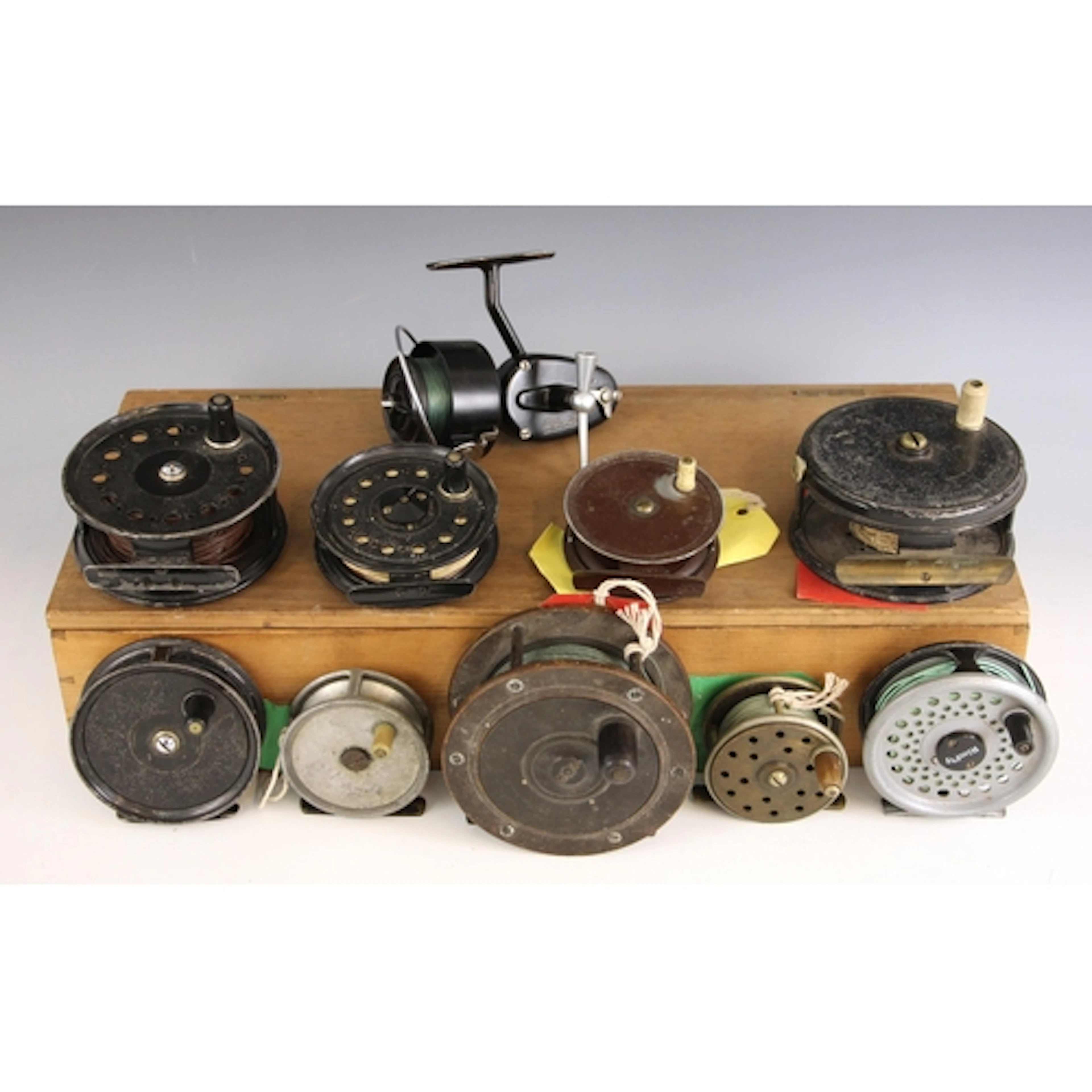 FISHING INTEREST: Ten vintage fishing reels, to include a Jo...