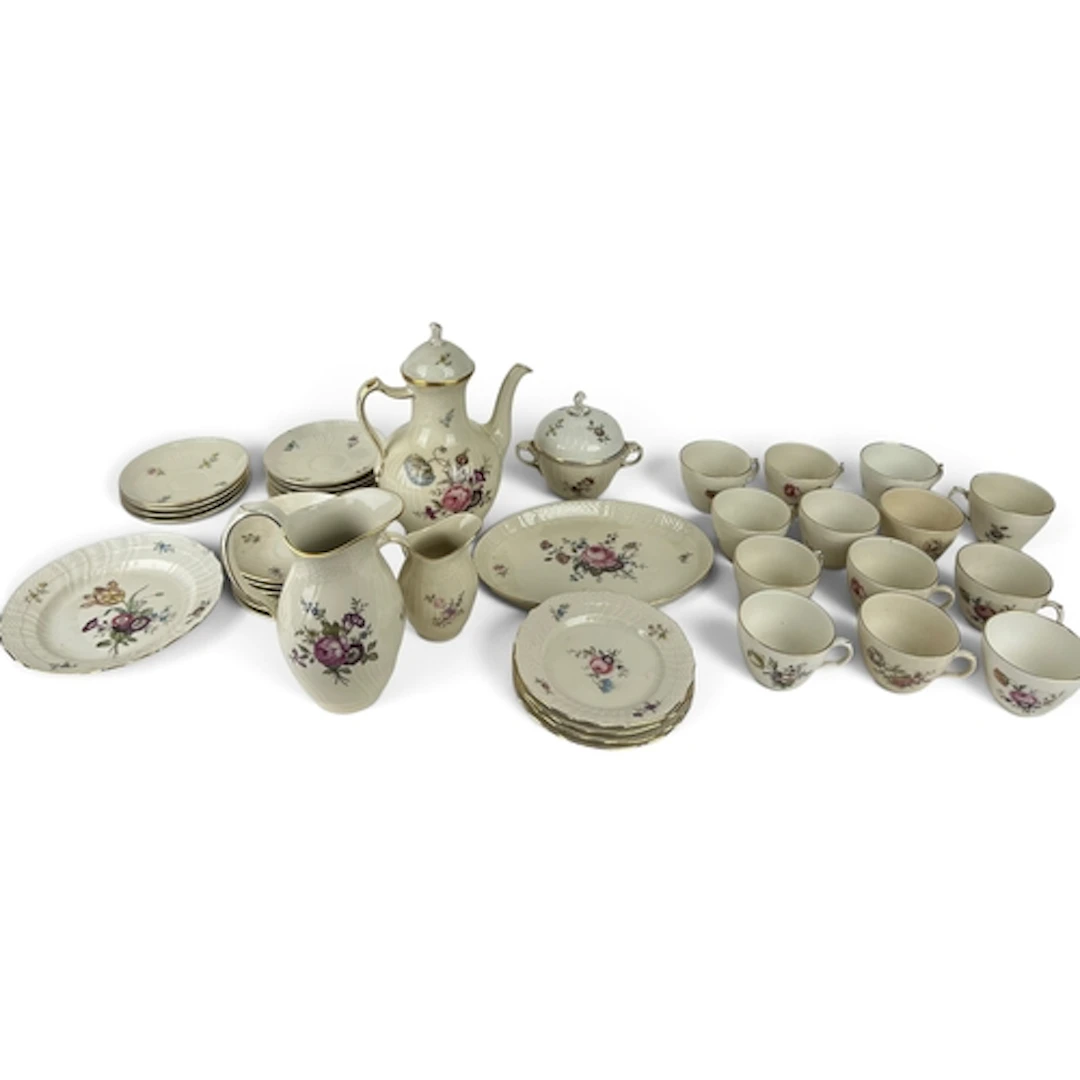 A COLLECTION OF COPENHAGEN, FRIEZEN BORG COFFEE SET AND SAUC...