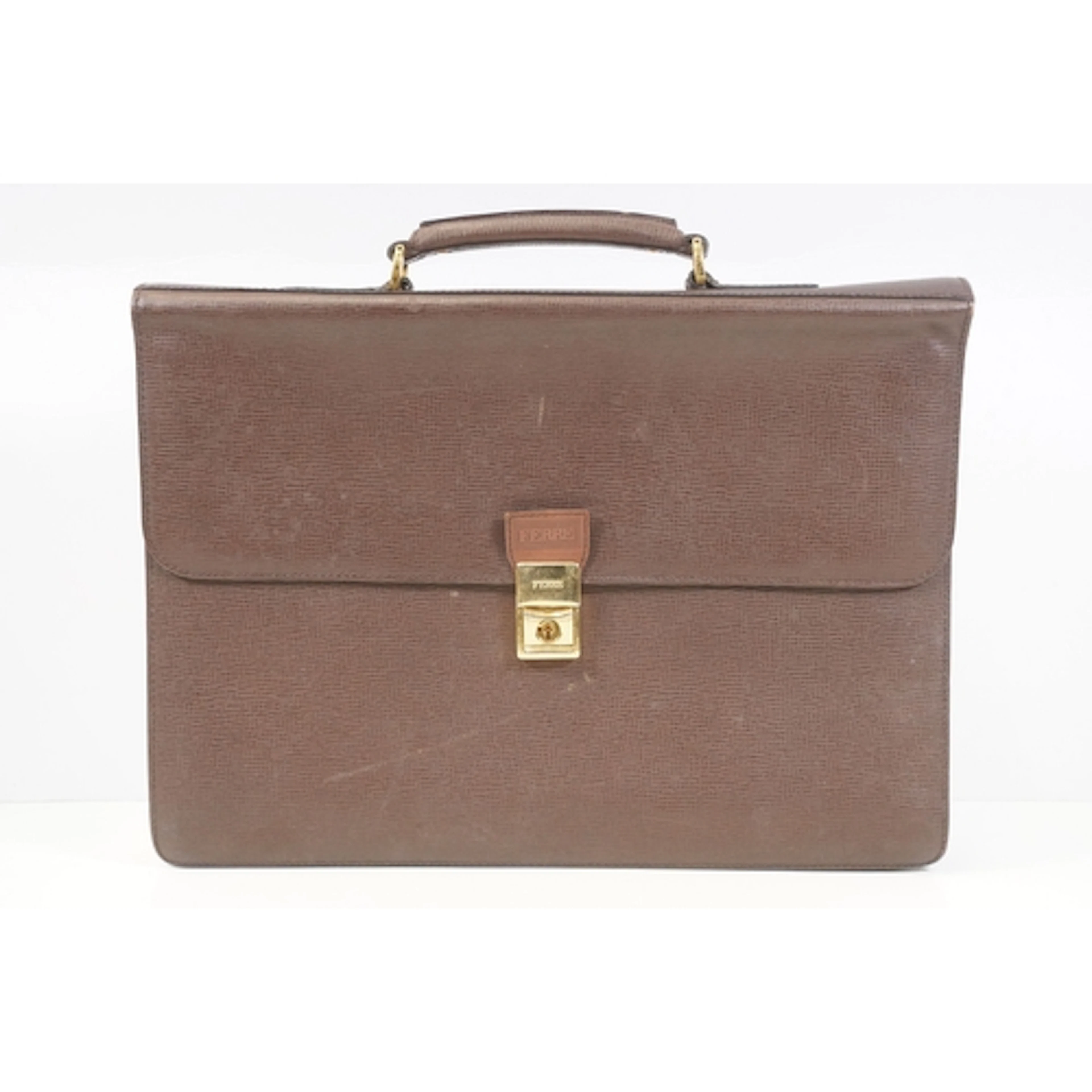 Fashion - Gianfranco Ferré leather attache case, having gol...