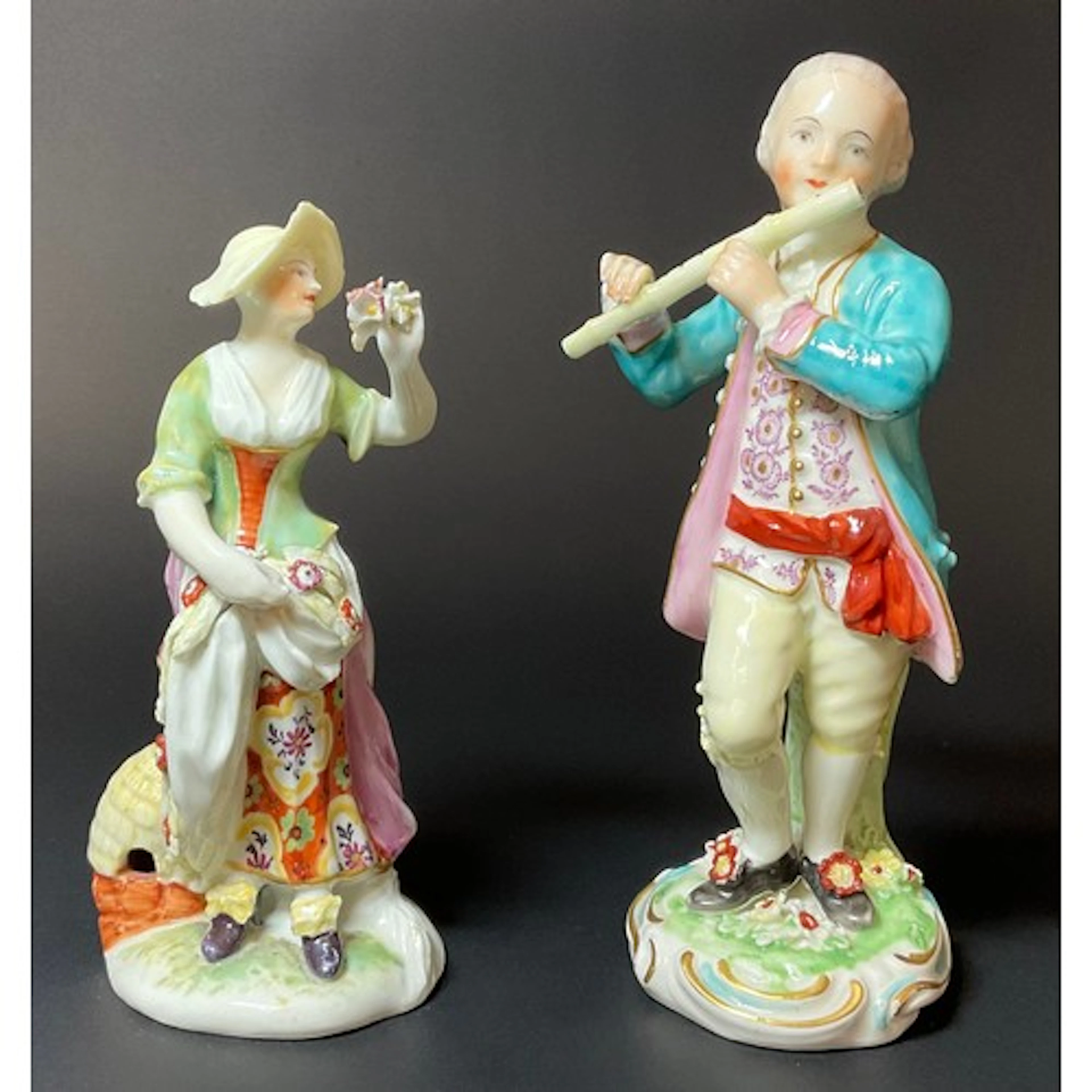 A Derby patch mark figure, Spring, from the Four Rustic Seas...