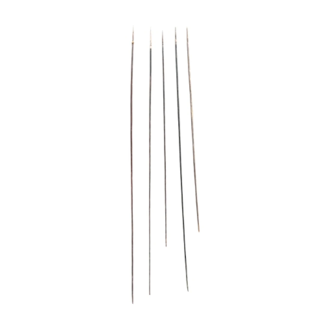 FIVE ANTIQUE TRIBAL SPEARS With carved sockets. Largest is 3...