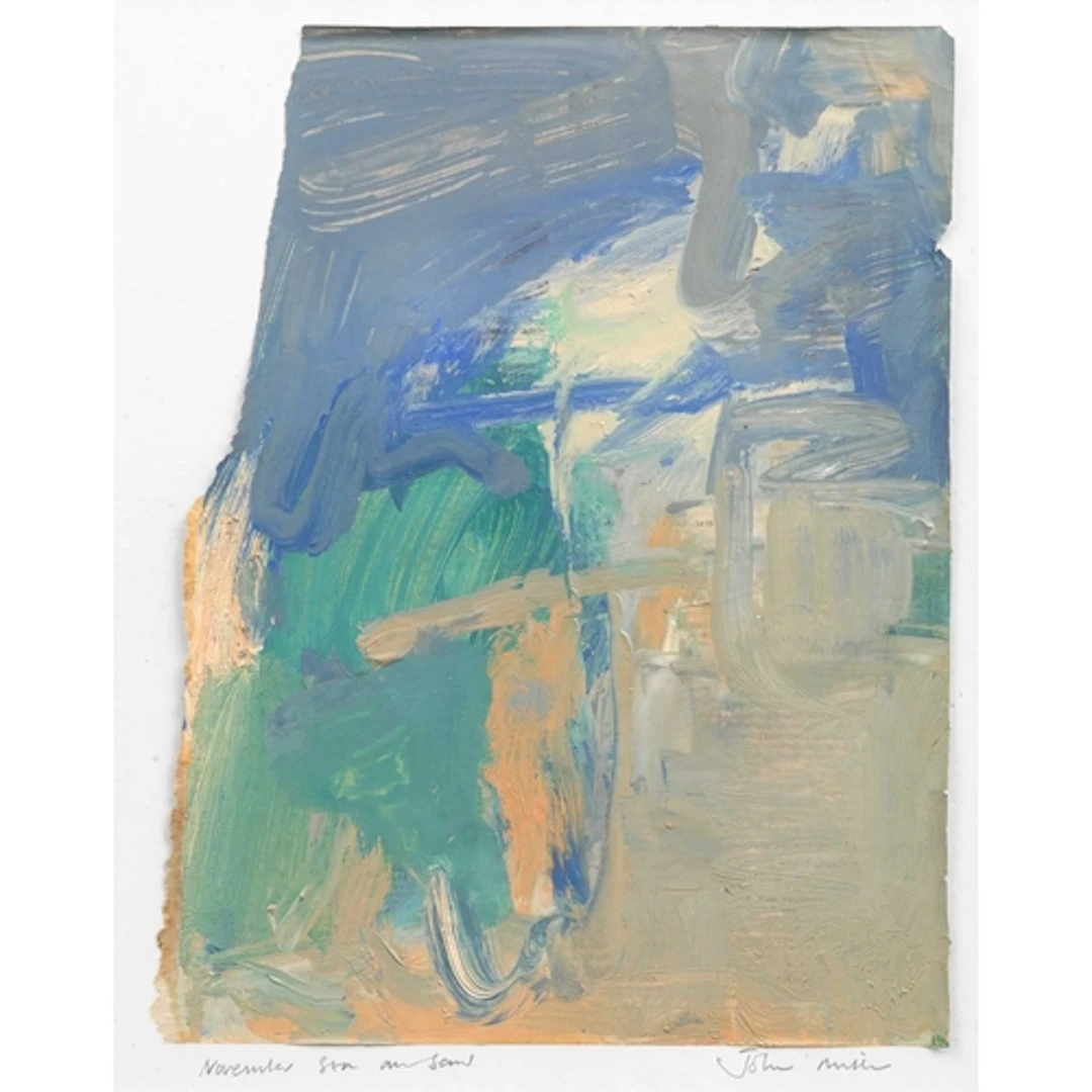 § John MILLER (1931-2002) November Sea and Sand Gouache, sig...
