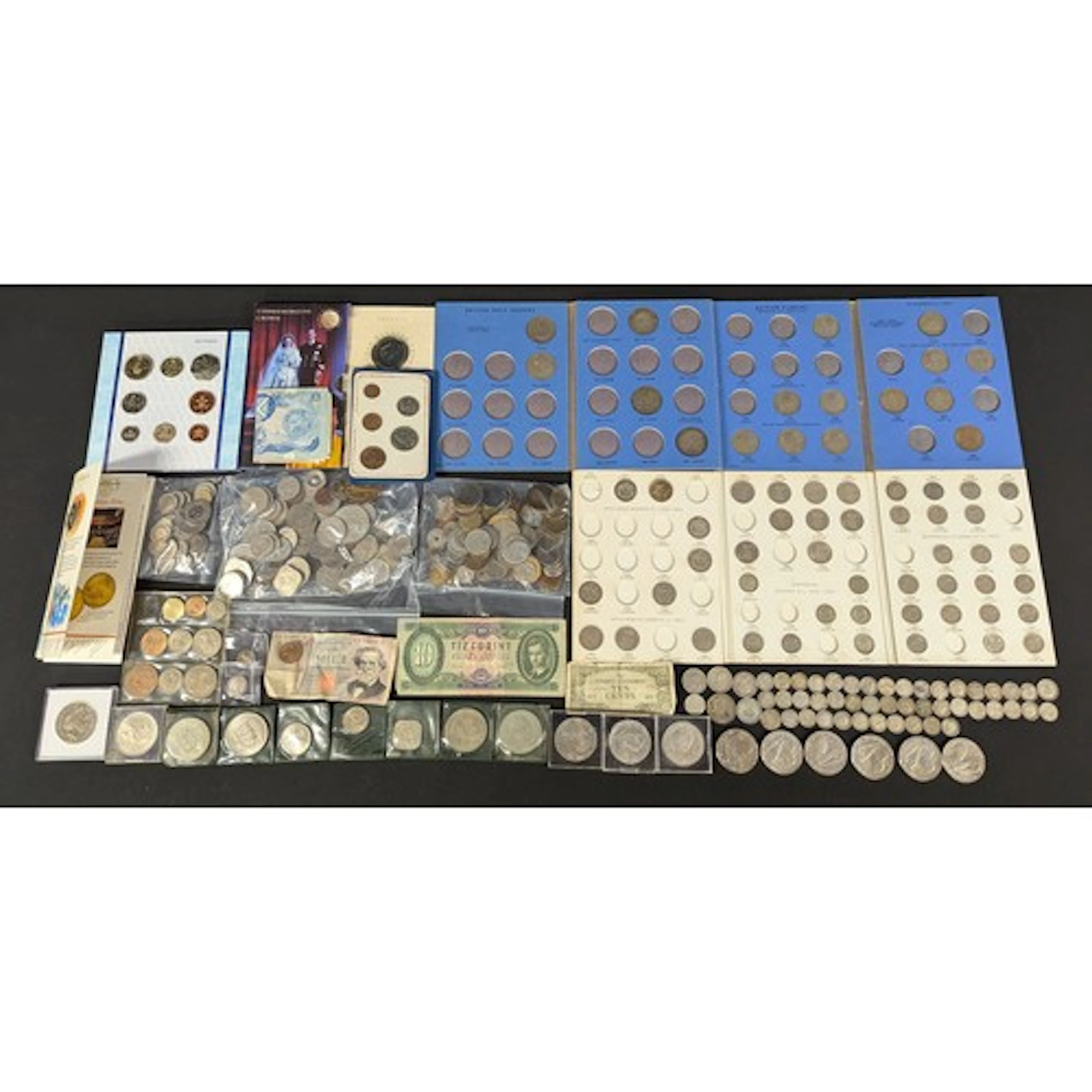 Coins – A collection of UK and some foreign coins, to includ...