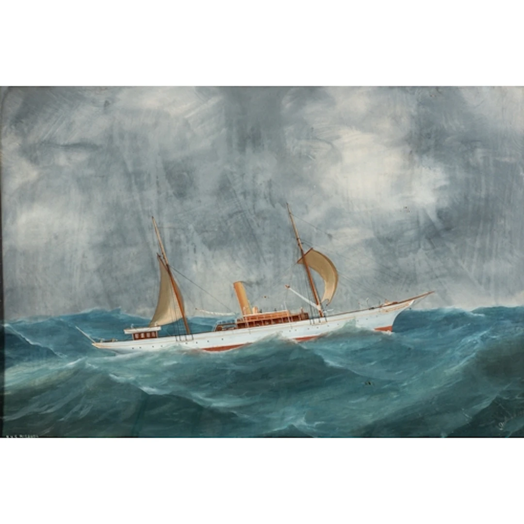 Antonio Di Simone (Italian, 1857-c1907) - 'R.Y.S Miranda' - ...