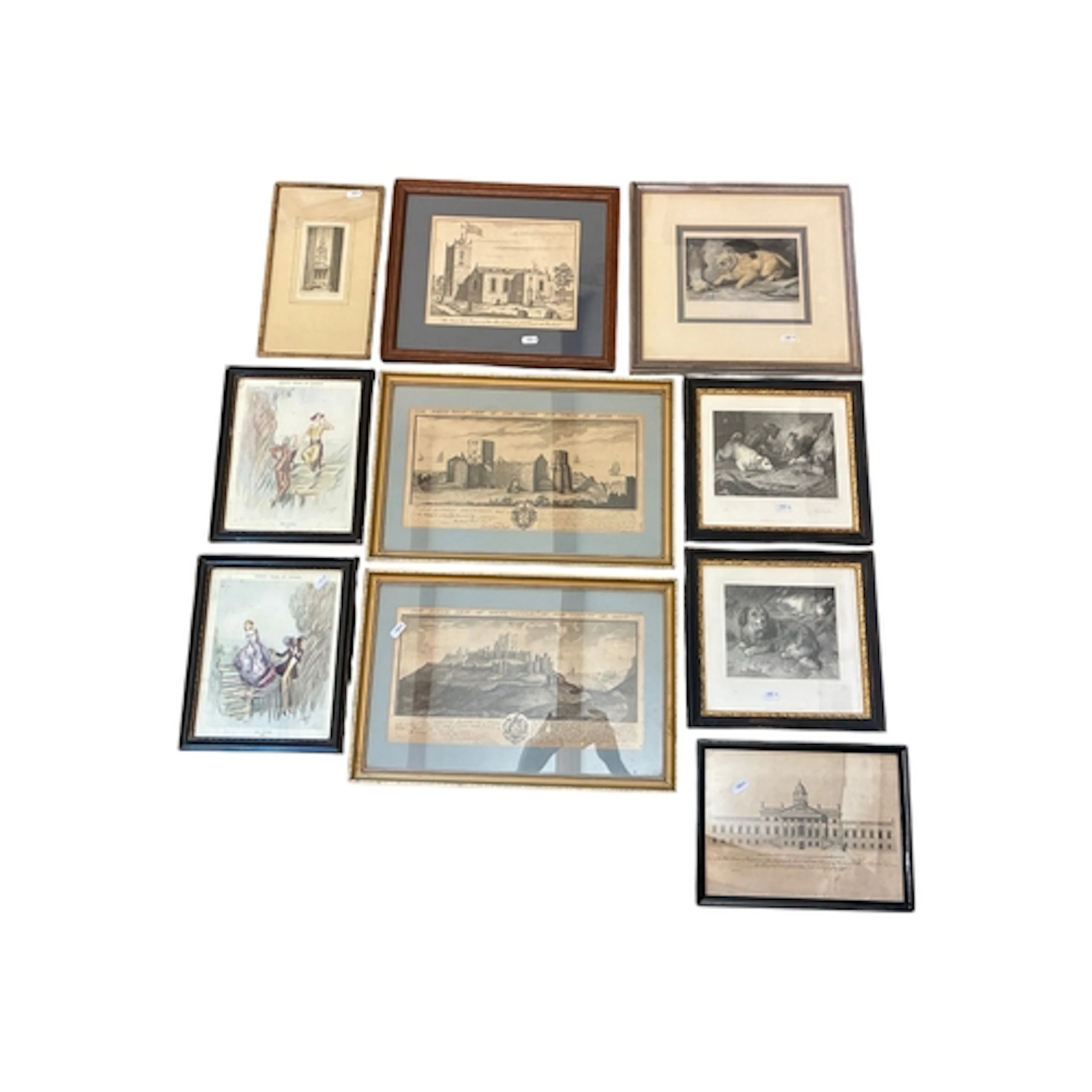 A group of ten prints, 18th-20th century - Samuel and Nathan...