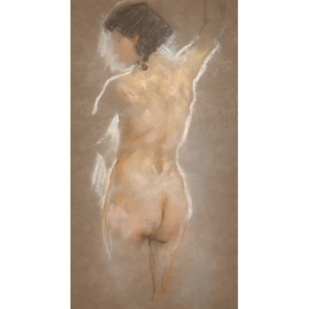 Albert Edward Jackson (1873-1952) British. Nude, Pastel, Ins...
