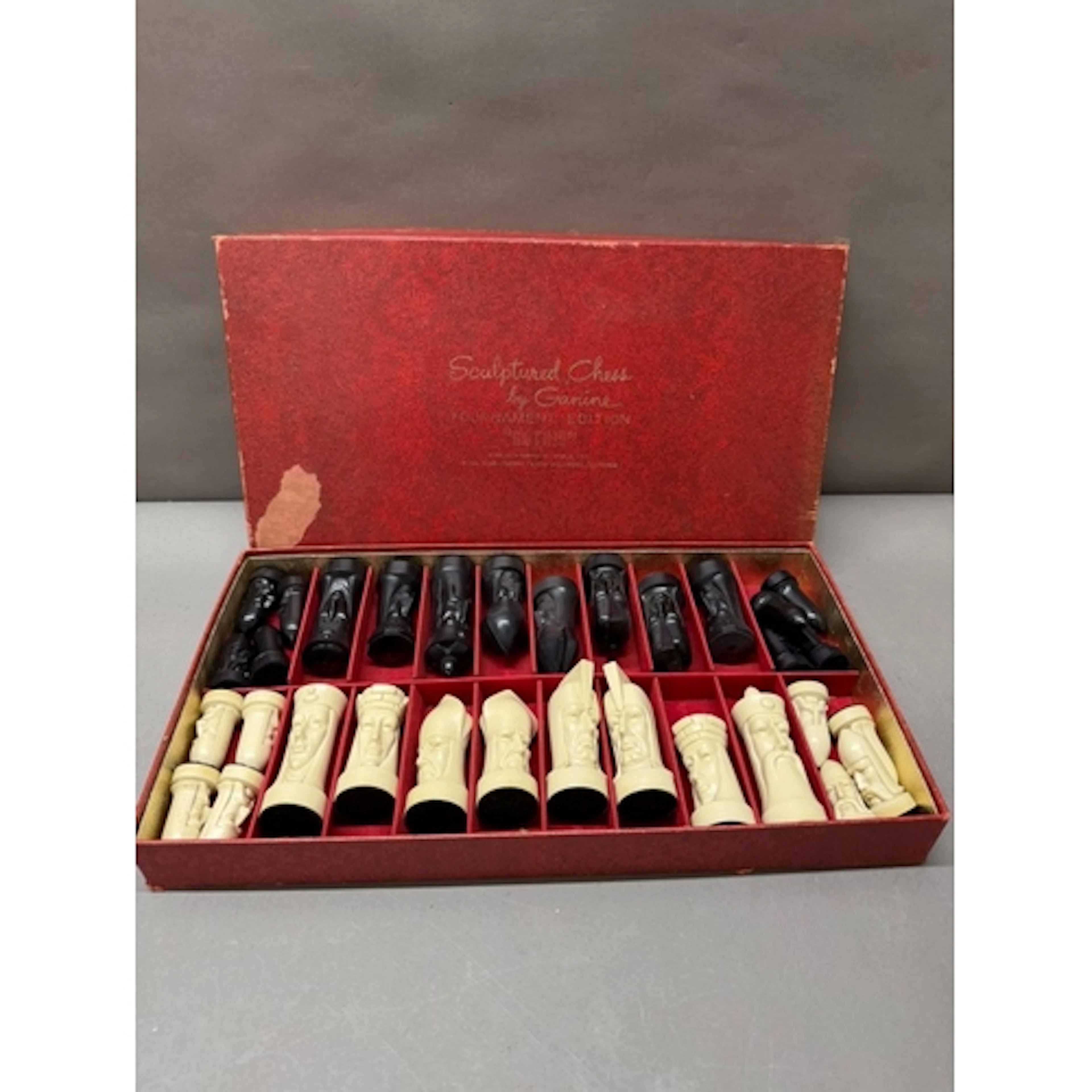 Peter Ganine Gothic Sculptured Chess Set in original box, To...