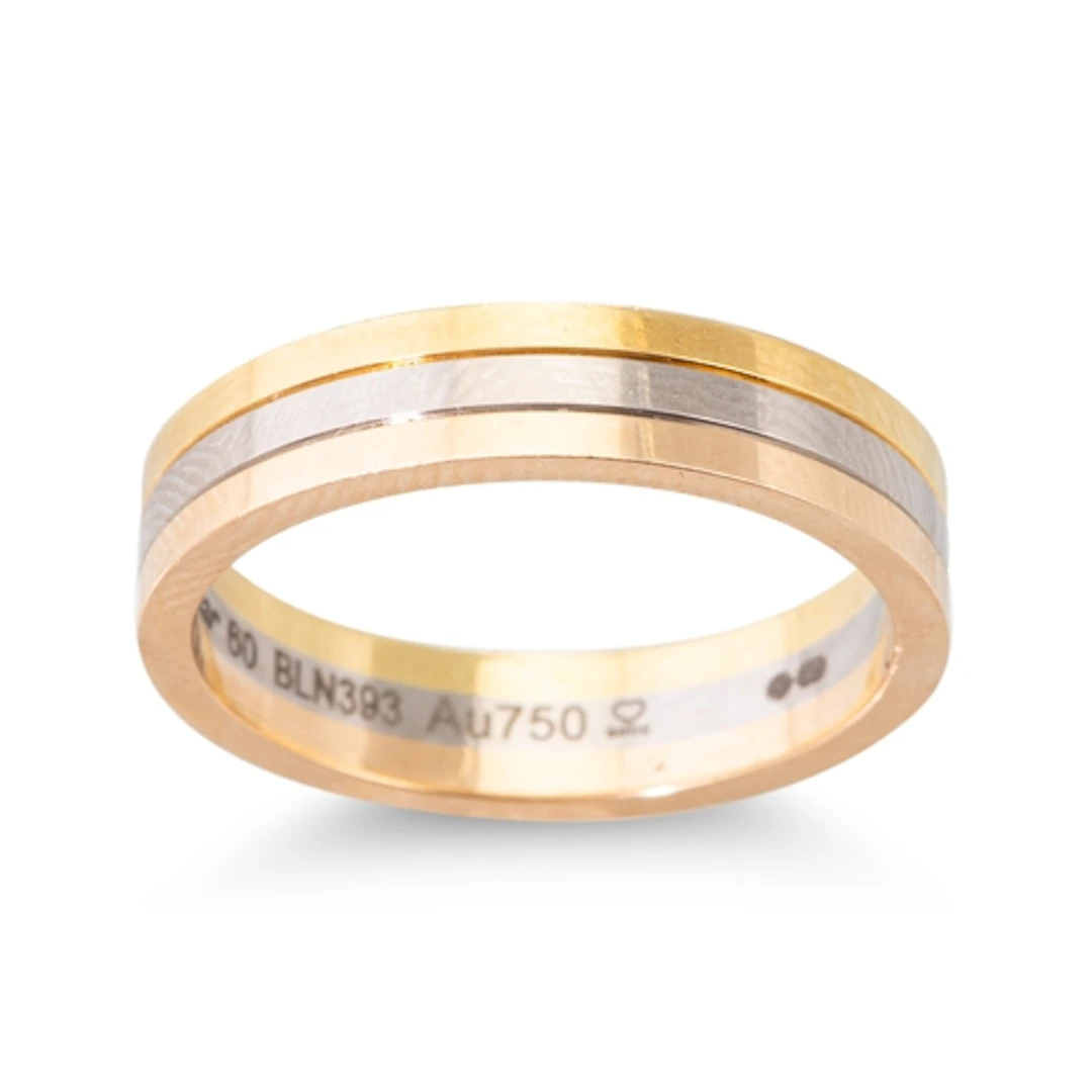 A CARTIER TRINITY VENDOME RING, stamped Cartier, size 60, # ...
