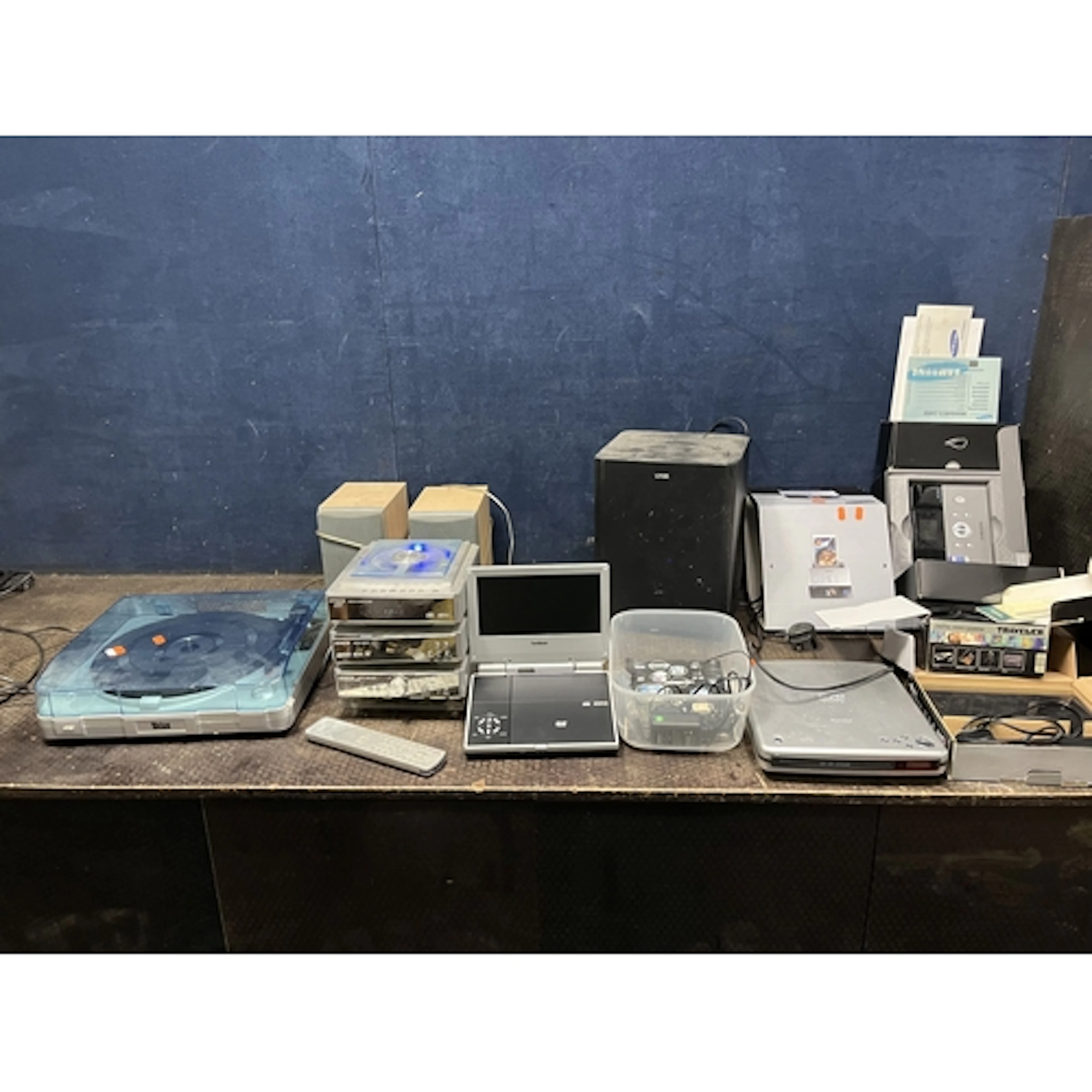 A COLLECTION OF AUDIO VISUAL EQUIPMENT including a Hitachi m...