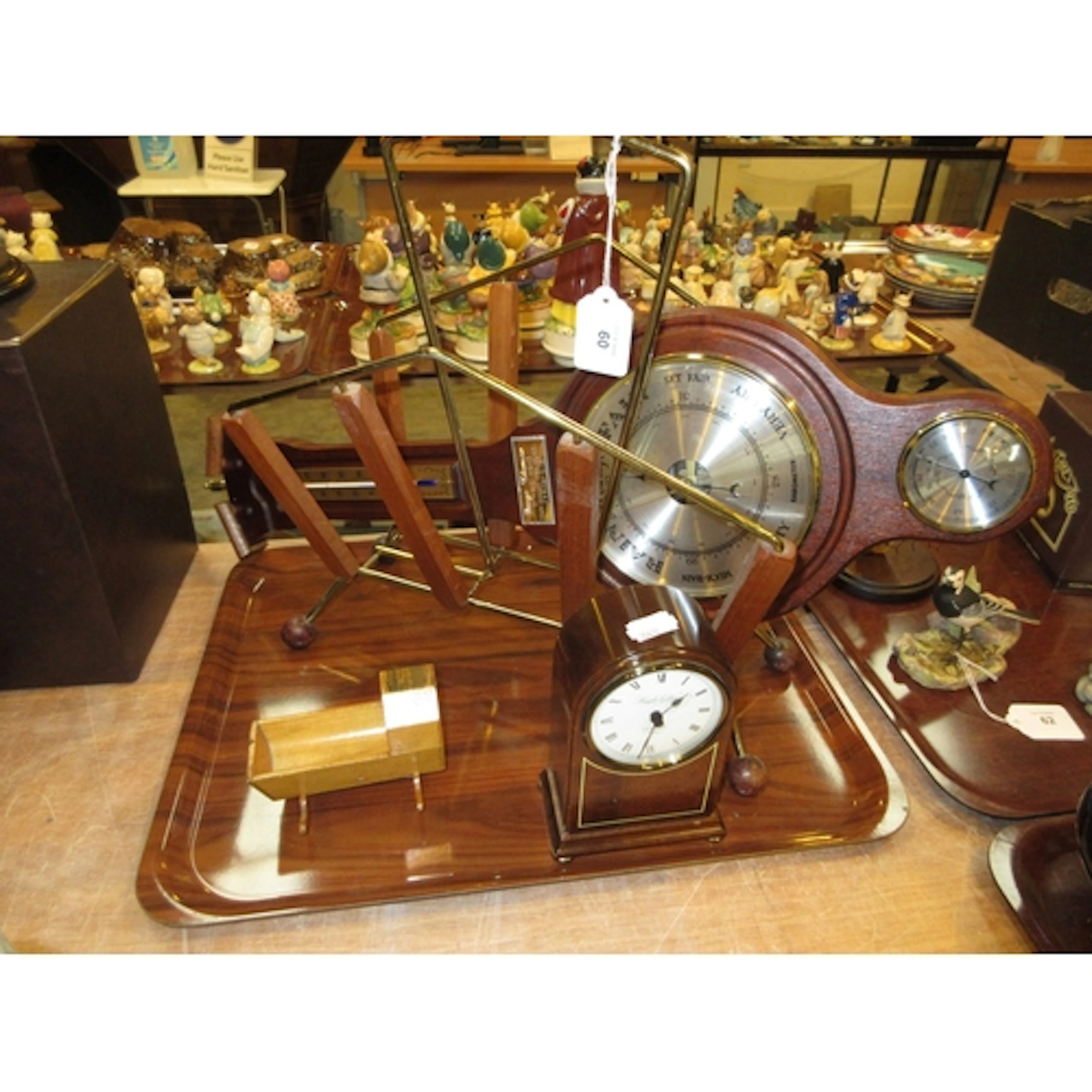 Mauchline Callander Cradle, Clock, Barometer and News Rack