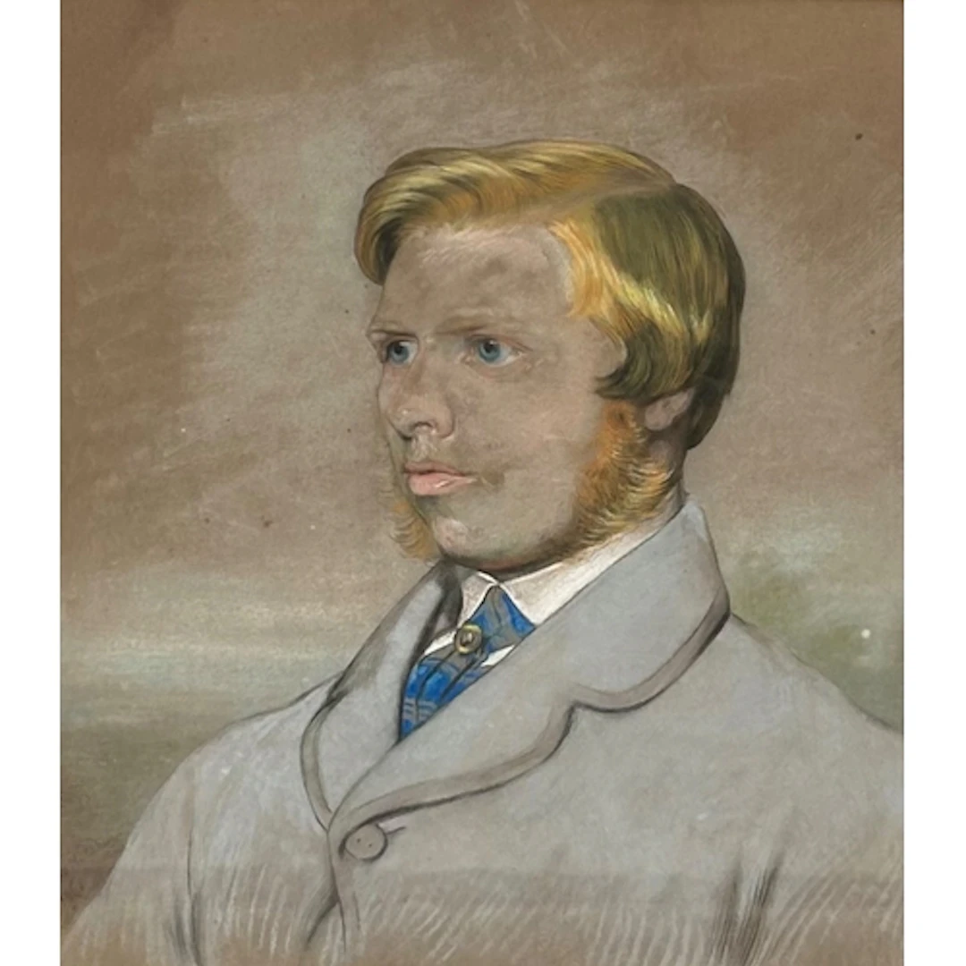 ENGLISH SCHOOL, 19TH CENTURY: A PORTRAIT OF A GENTLEMAN, 186...