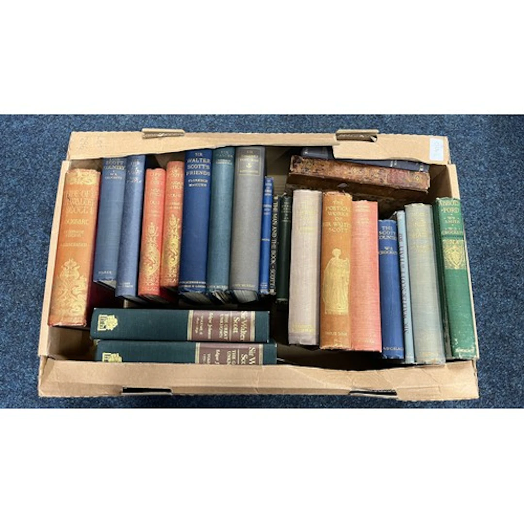 Box containing mixed books to include The Poetical Works of ...