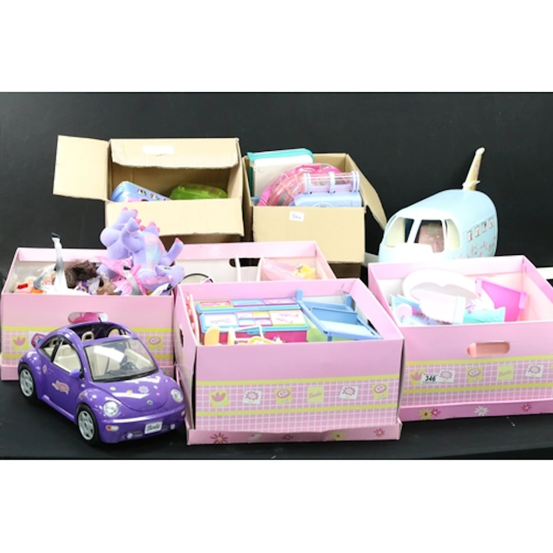 Large collection of dolls, play sets and accessories from th...