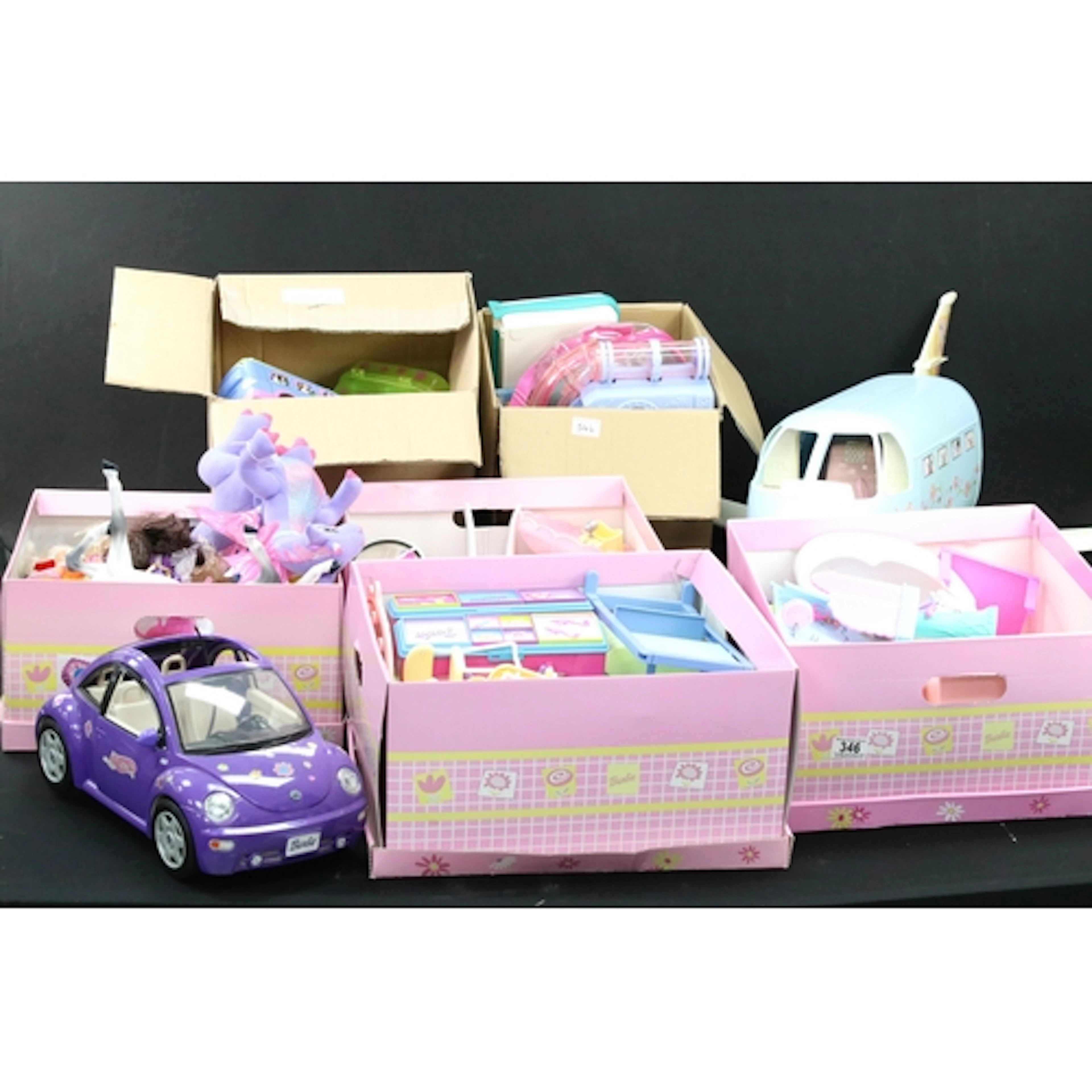 Large collection of dolls, play sets and accessories from th...