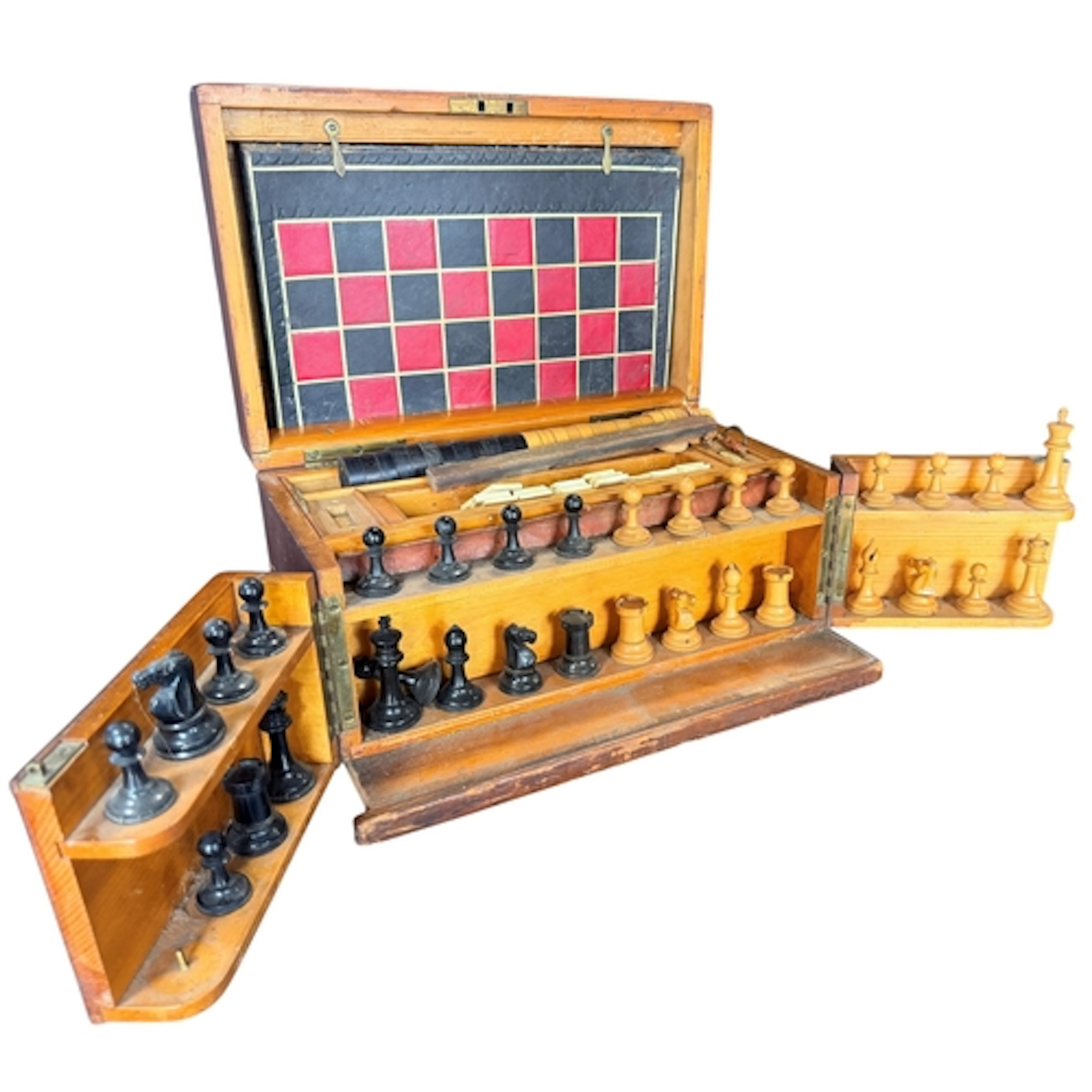 A late 19th century games compendium containing painted lead...