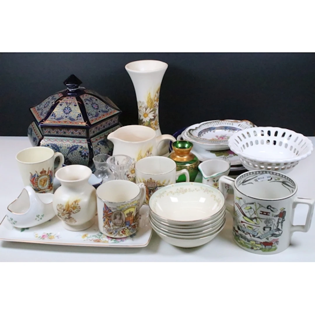 Collection of mixed ceramics, to comprise God Speed the Plou...