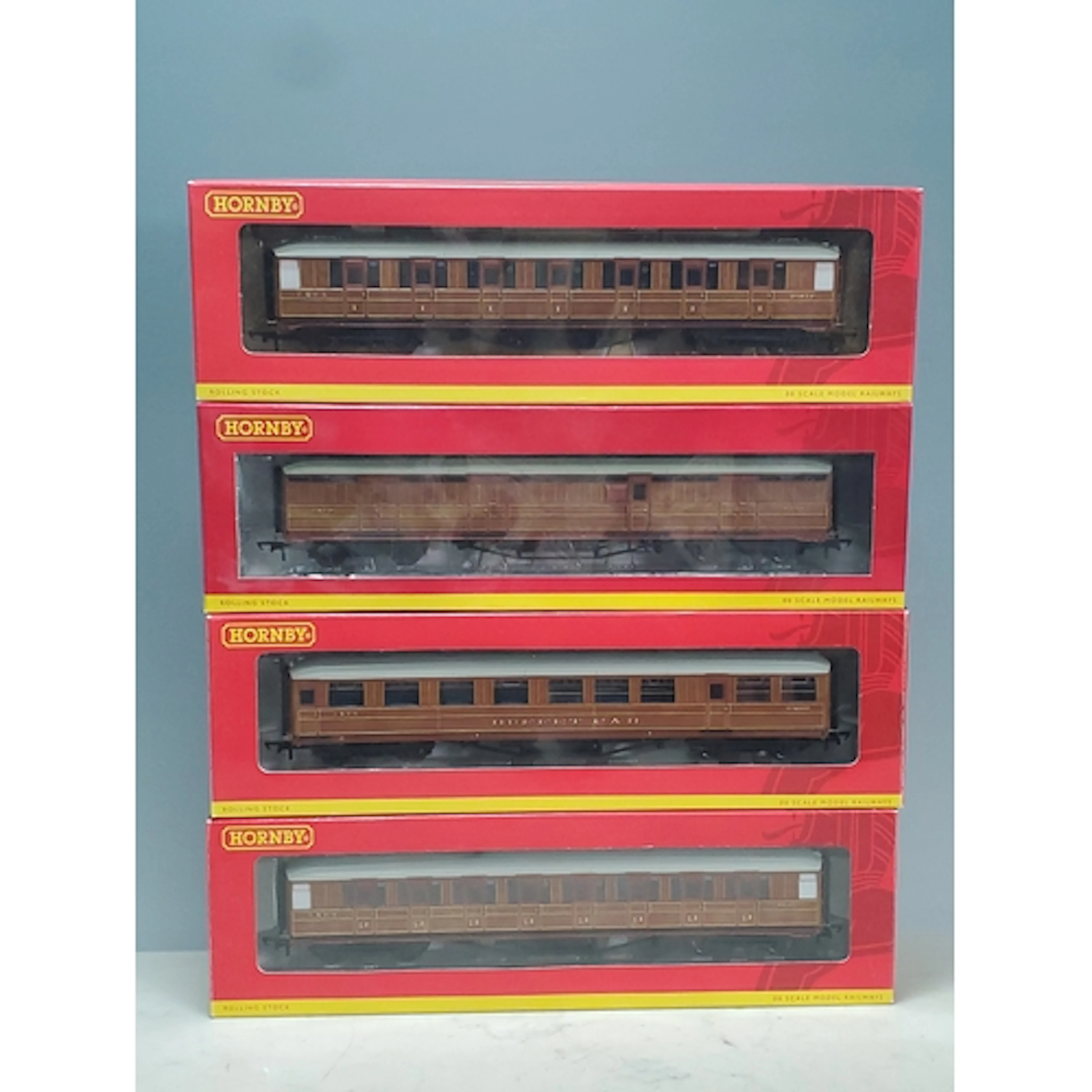Four Hornby (China) LNER teak Passenger Coaches comprising R...