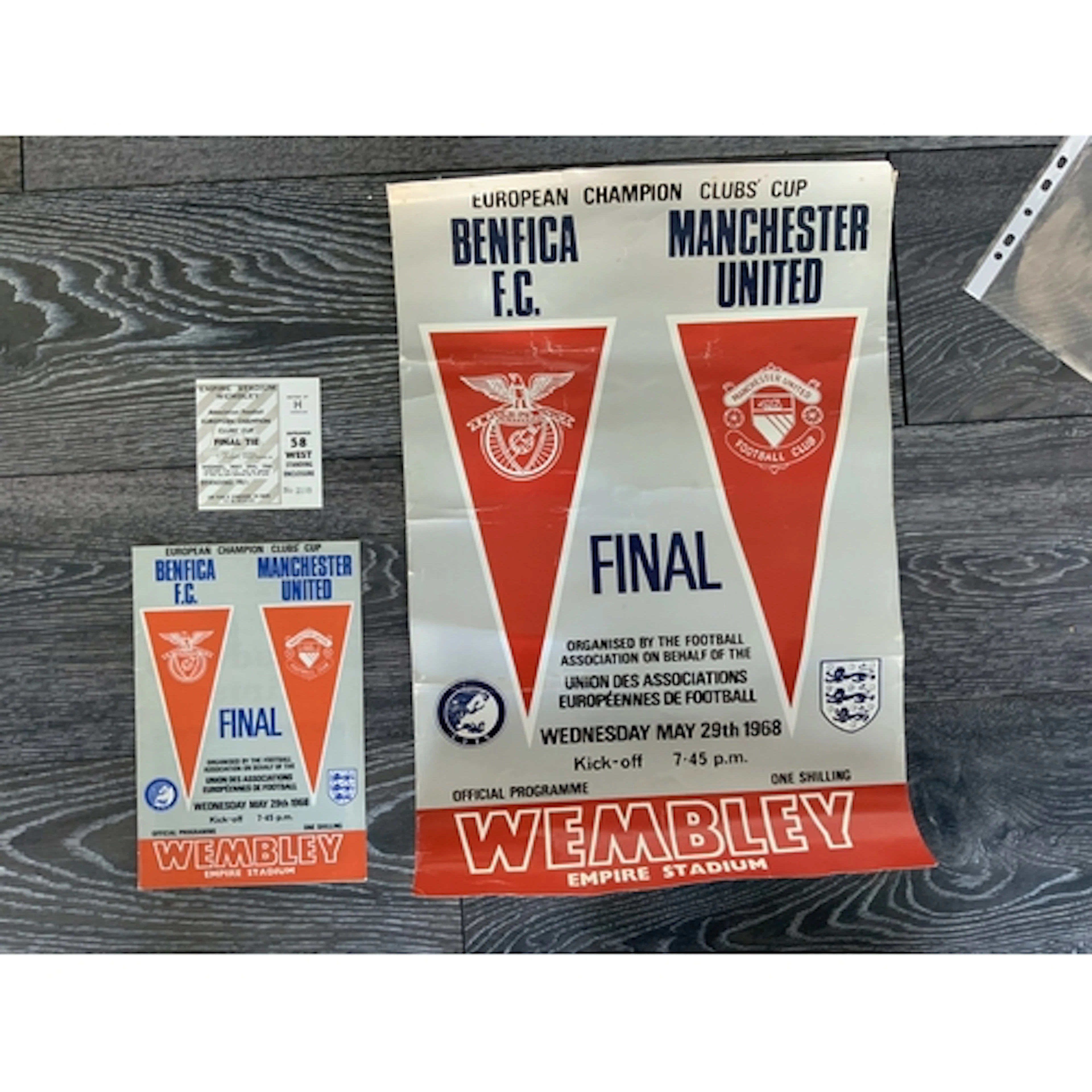 1968 Benfica v Manchester United European Cup Final Memorabi...