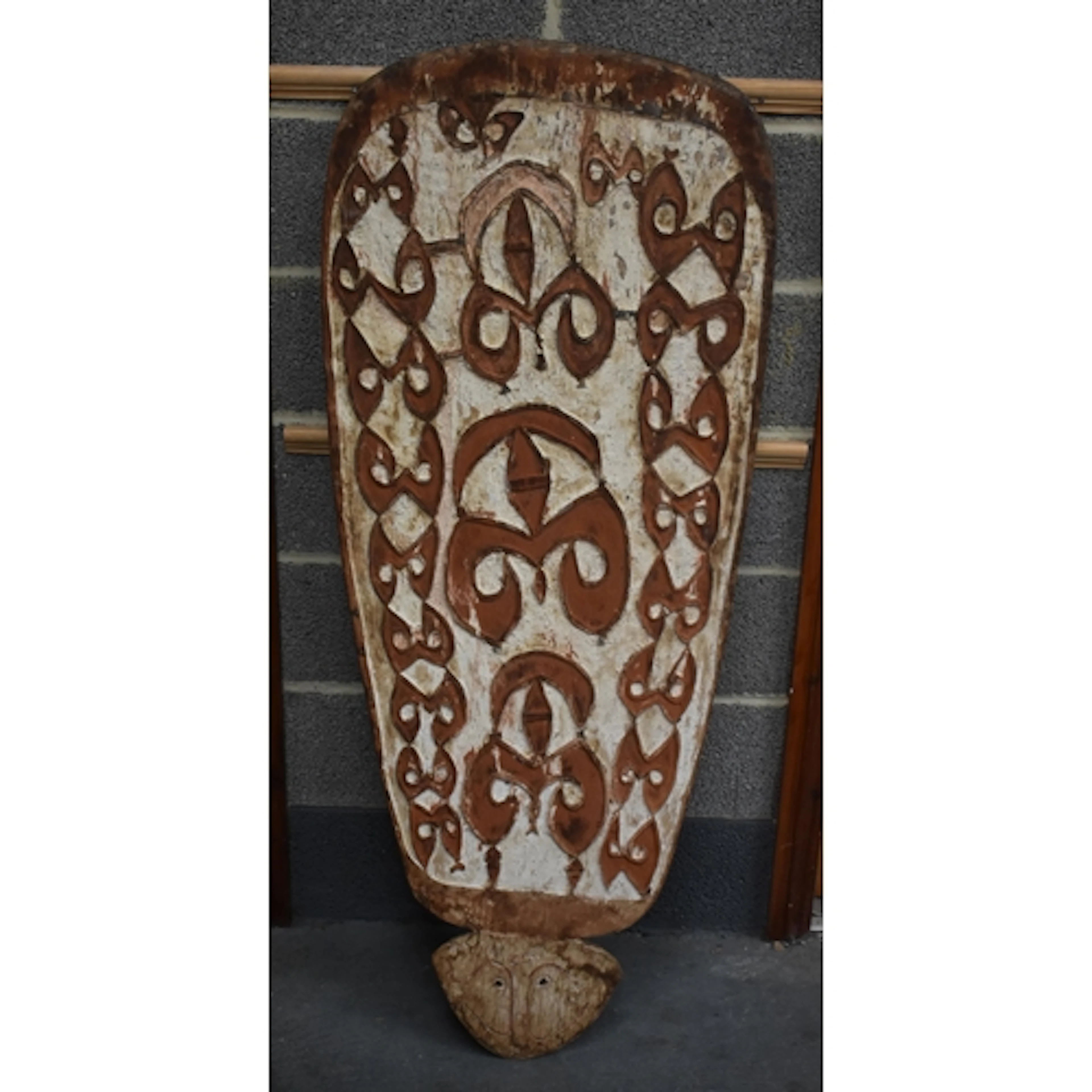 Asmat Shield, Tribal, probably Weo Village, Pomatsi River, W...
