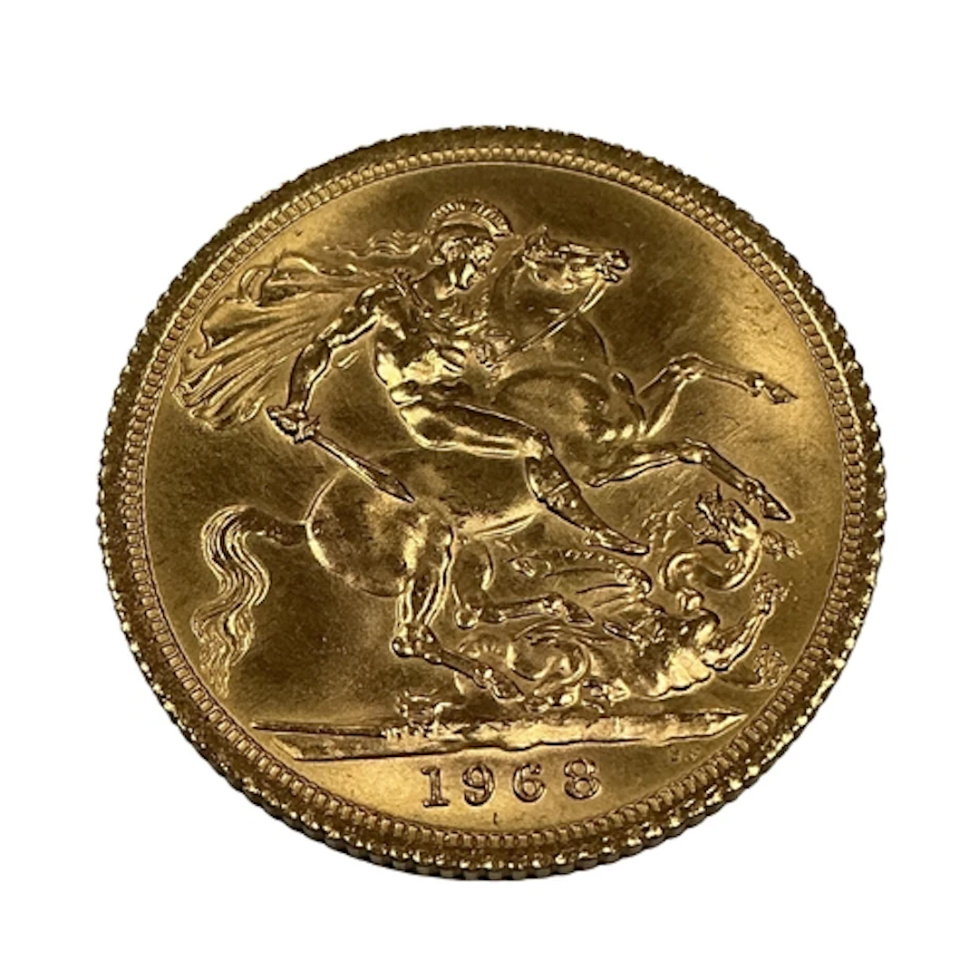 1968 QEII Gold Sovereign.