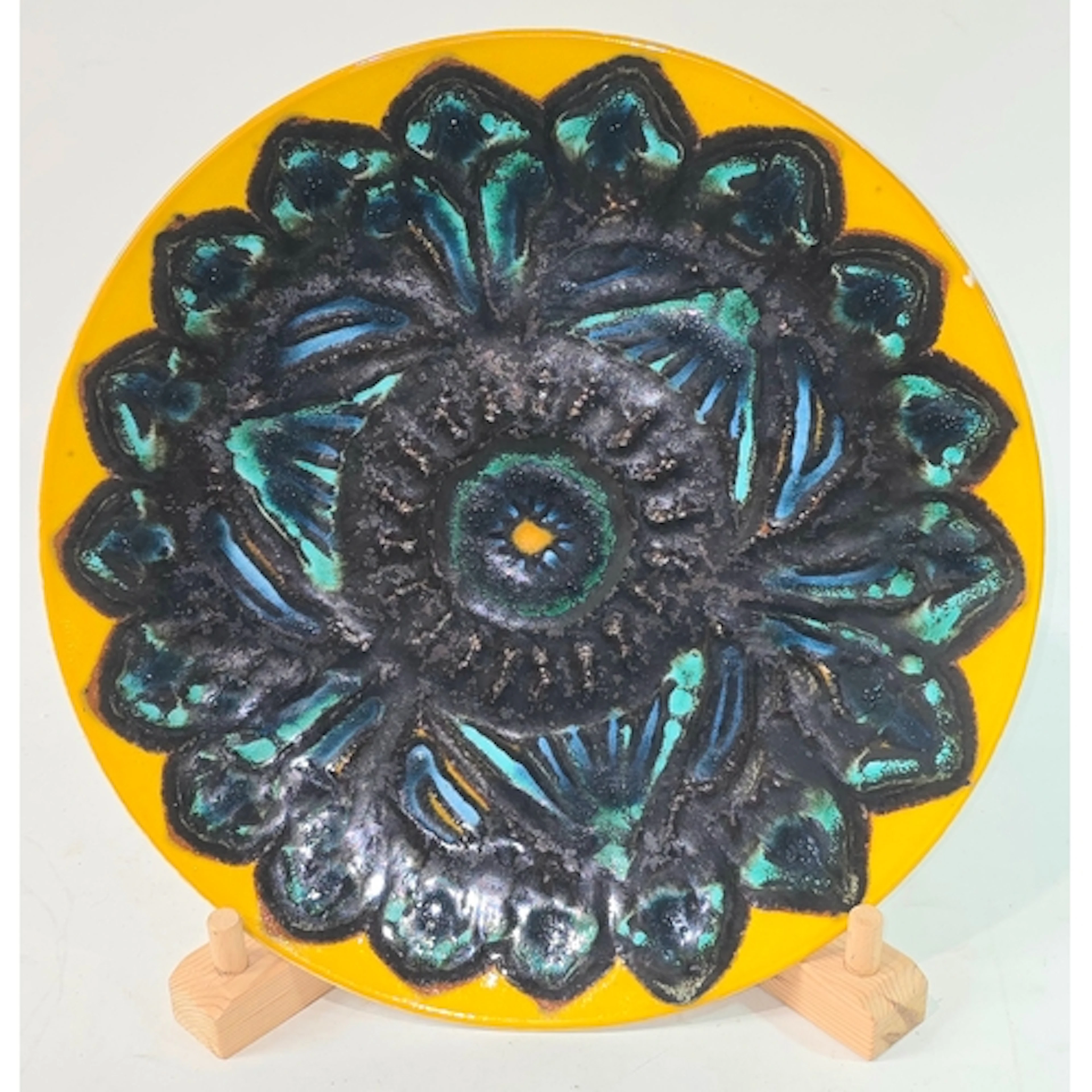 Poole Pottery shape 5 Delphis charger possible decorated by ...