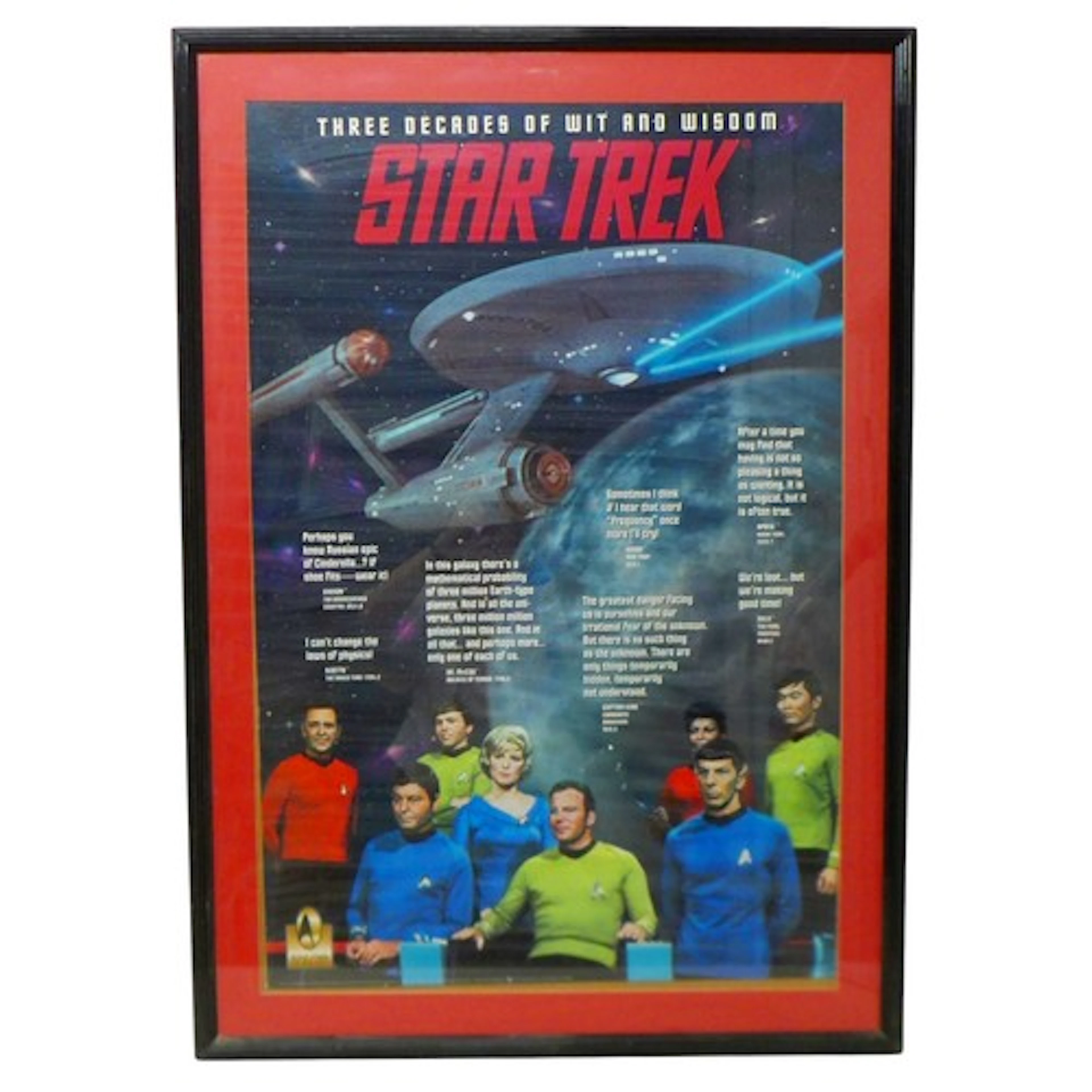 Star Trek: 3 Decades of Wit and Wisdom. Poster published by ...