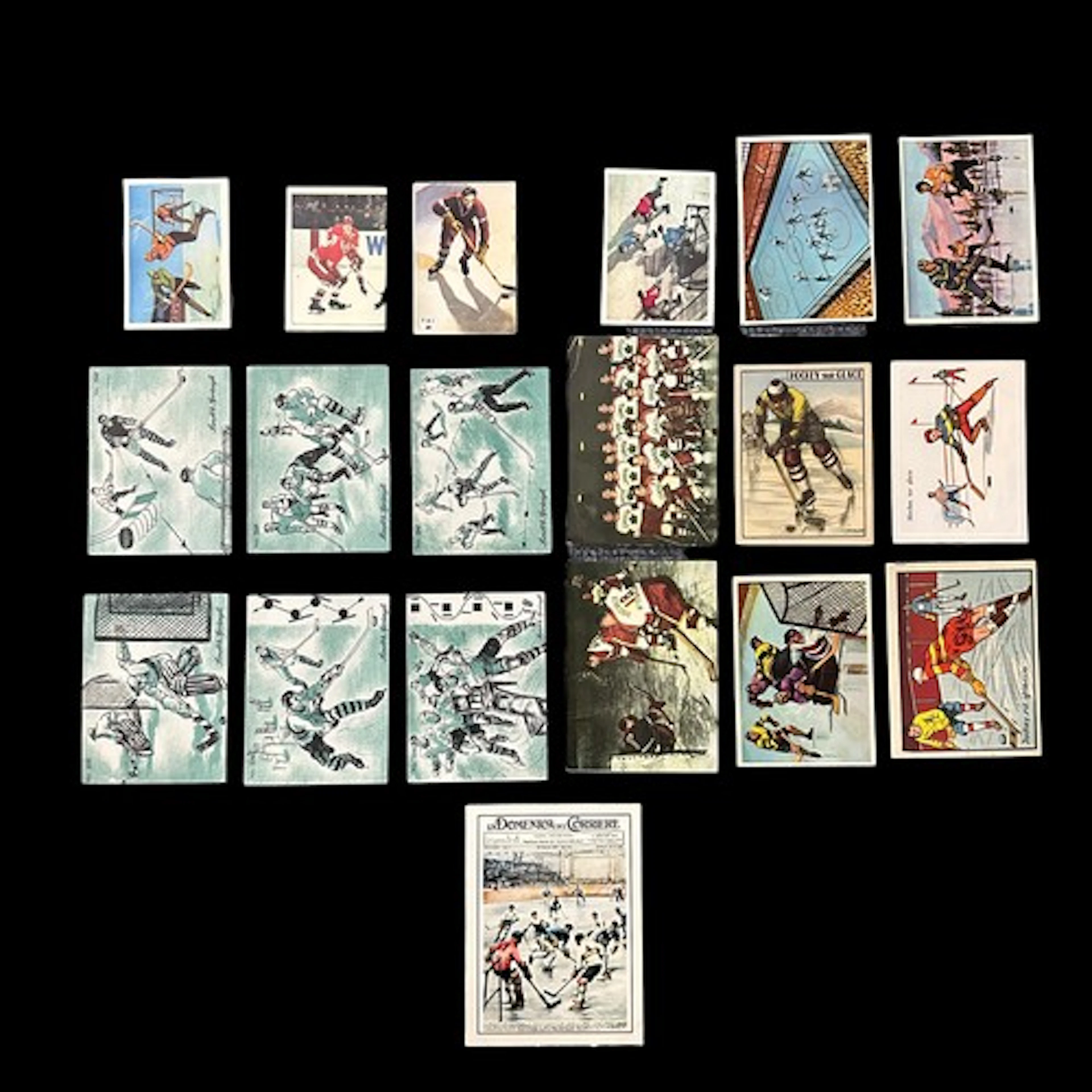 Ice hockey cards, vintage mixture, including 1960 Canada on ...