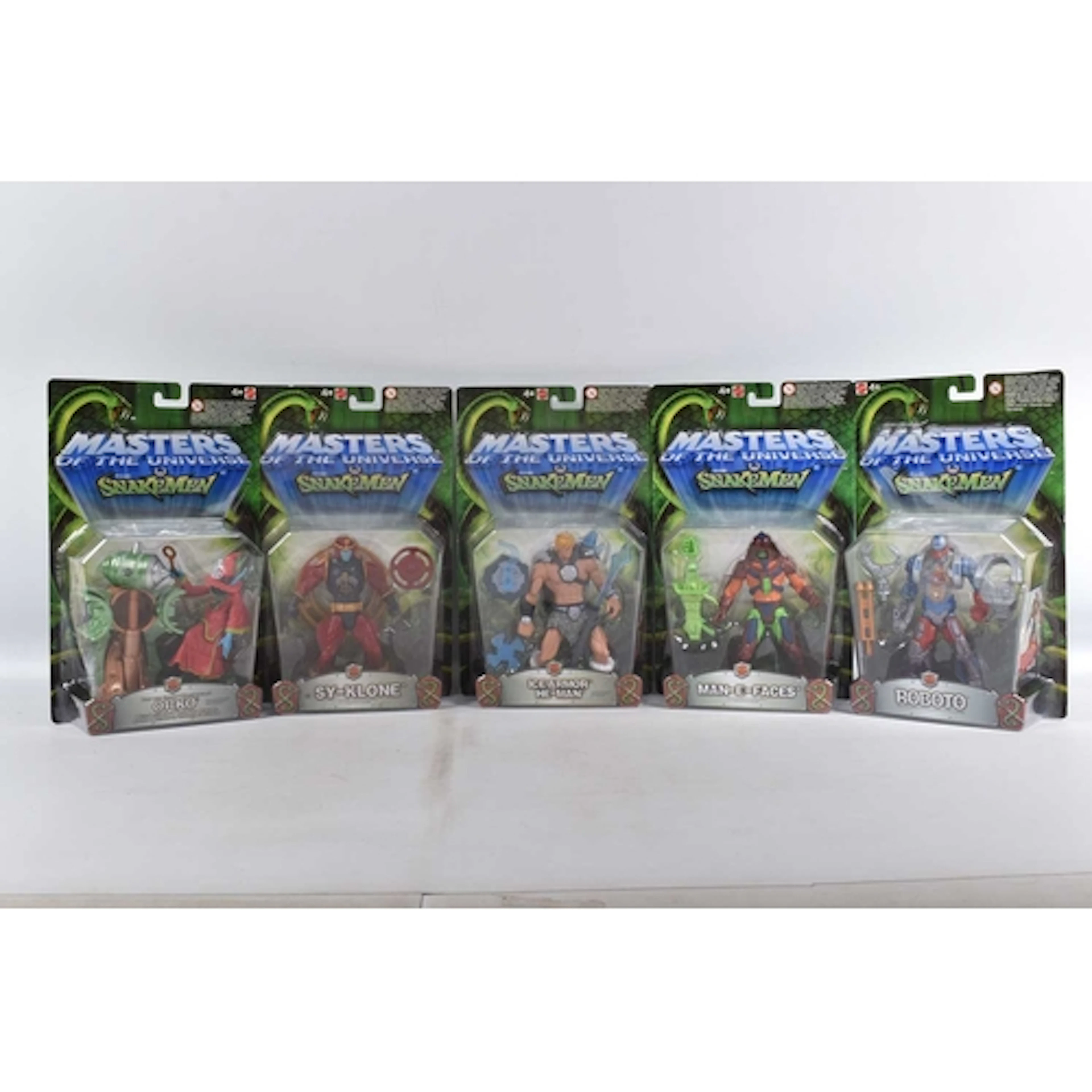 FIVE SEALED AND CARDED MATTEL MASTERS OF THE UNIVERSE VS THE...