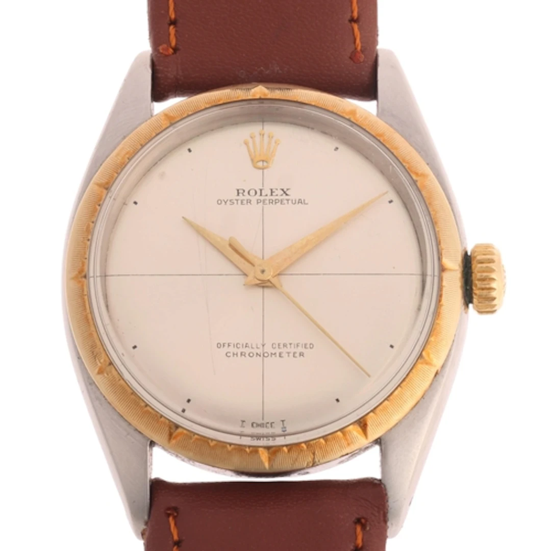 ROLEX - a Vintage bi-metal Oyster Perpetual 'Zephyr' automat...