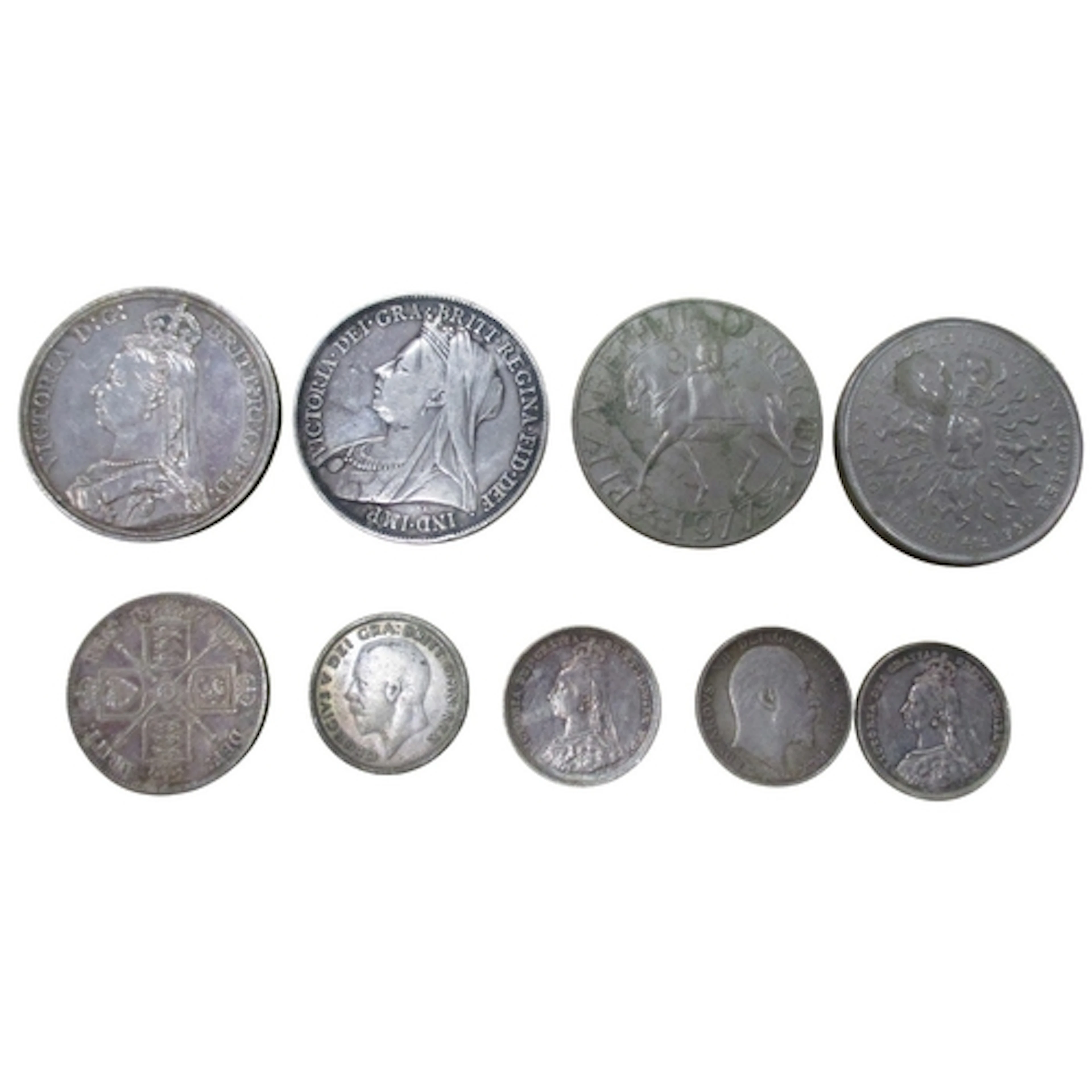 19th-20th century collection generally fine with crowns 1887...