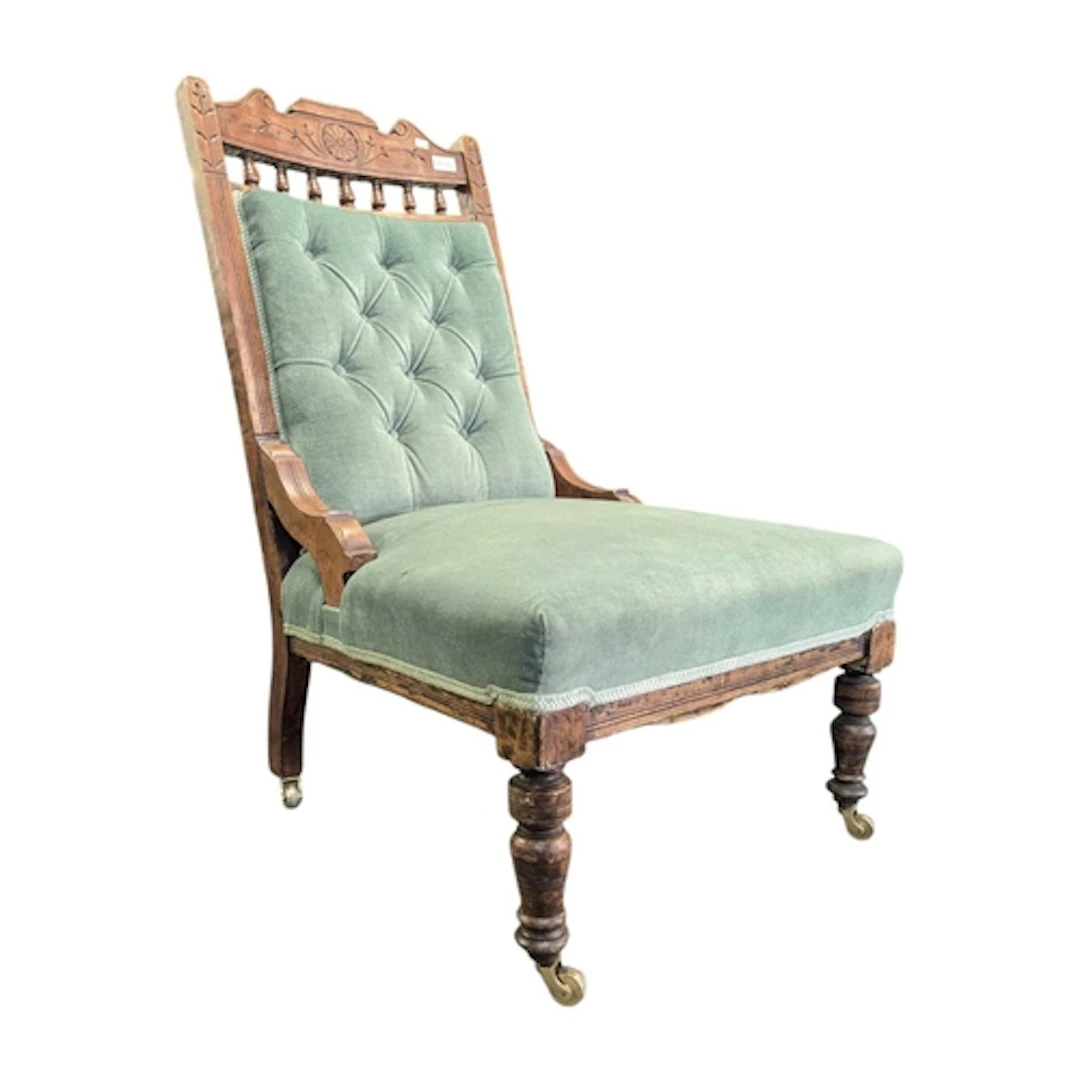 A 19th century Victorian Aesthetic period armchair. The chai...