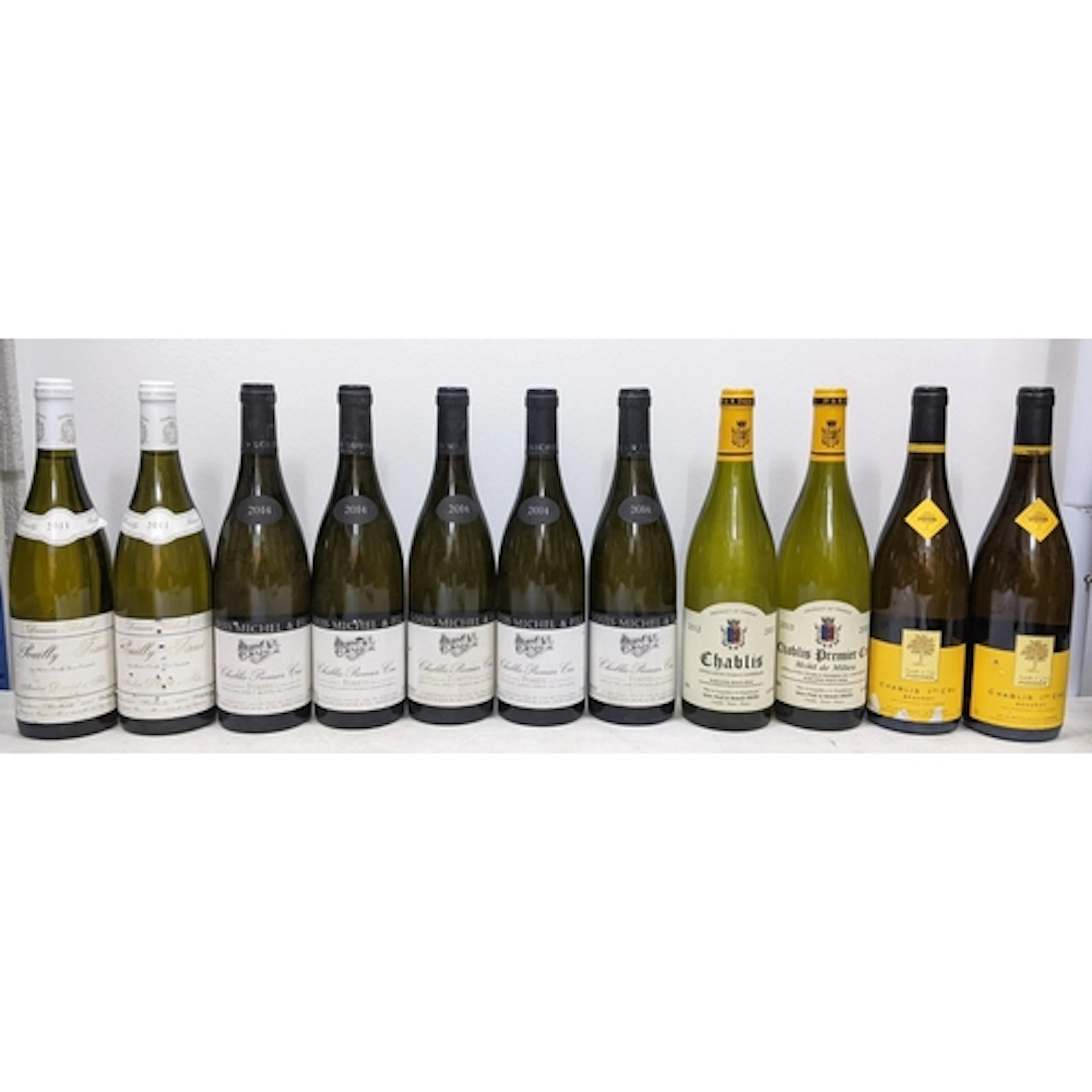 Eleven bottles of French white wine, comprising:- - Two bott...