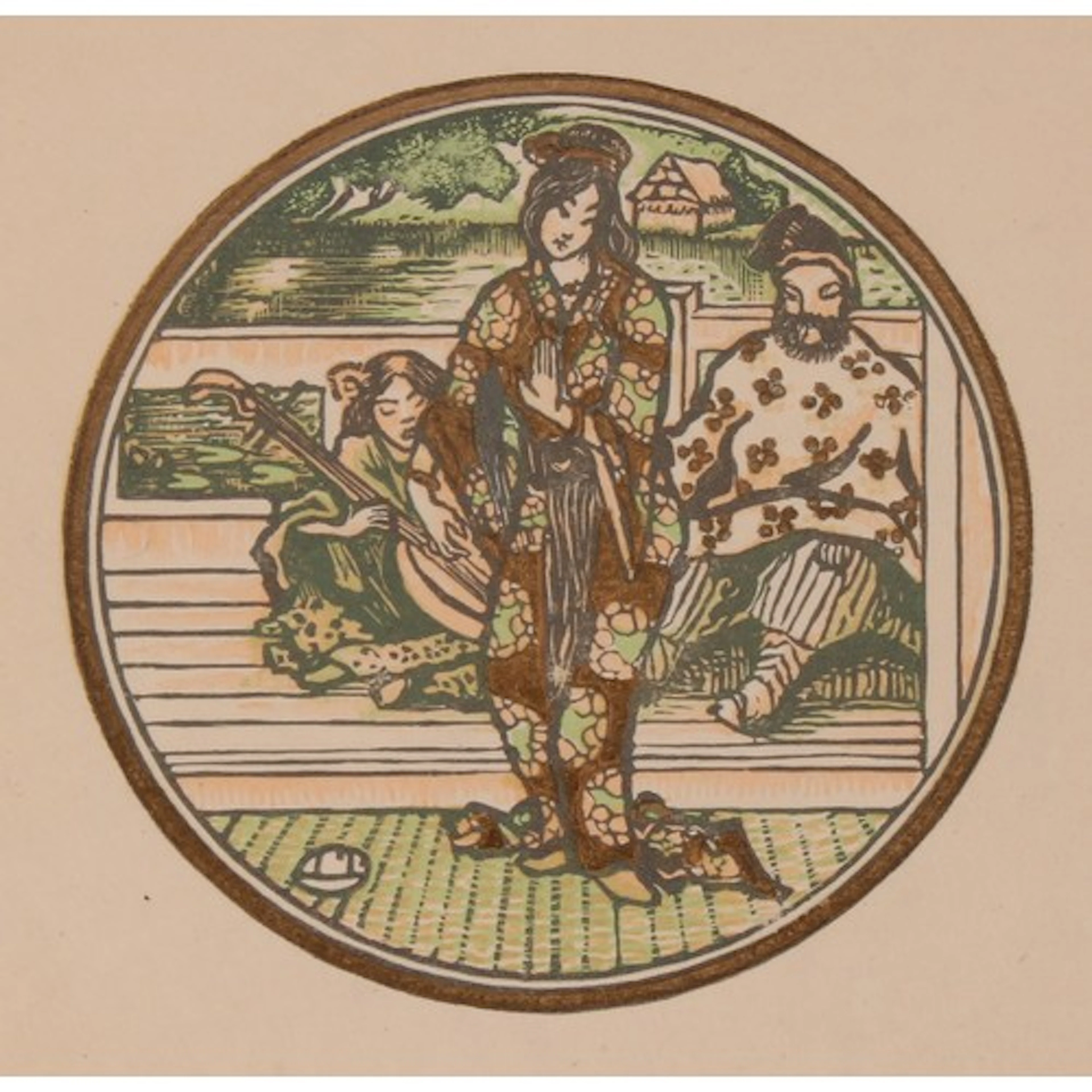 Lucien Pissarro (1863-1944), Mes Yeus Fixes, woodcut from fo...
